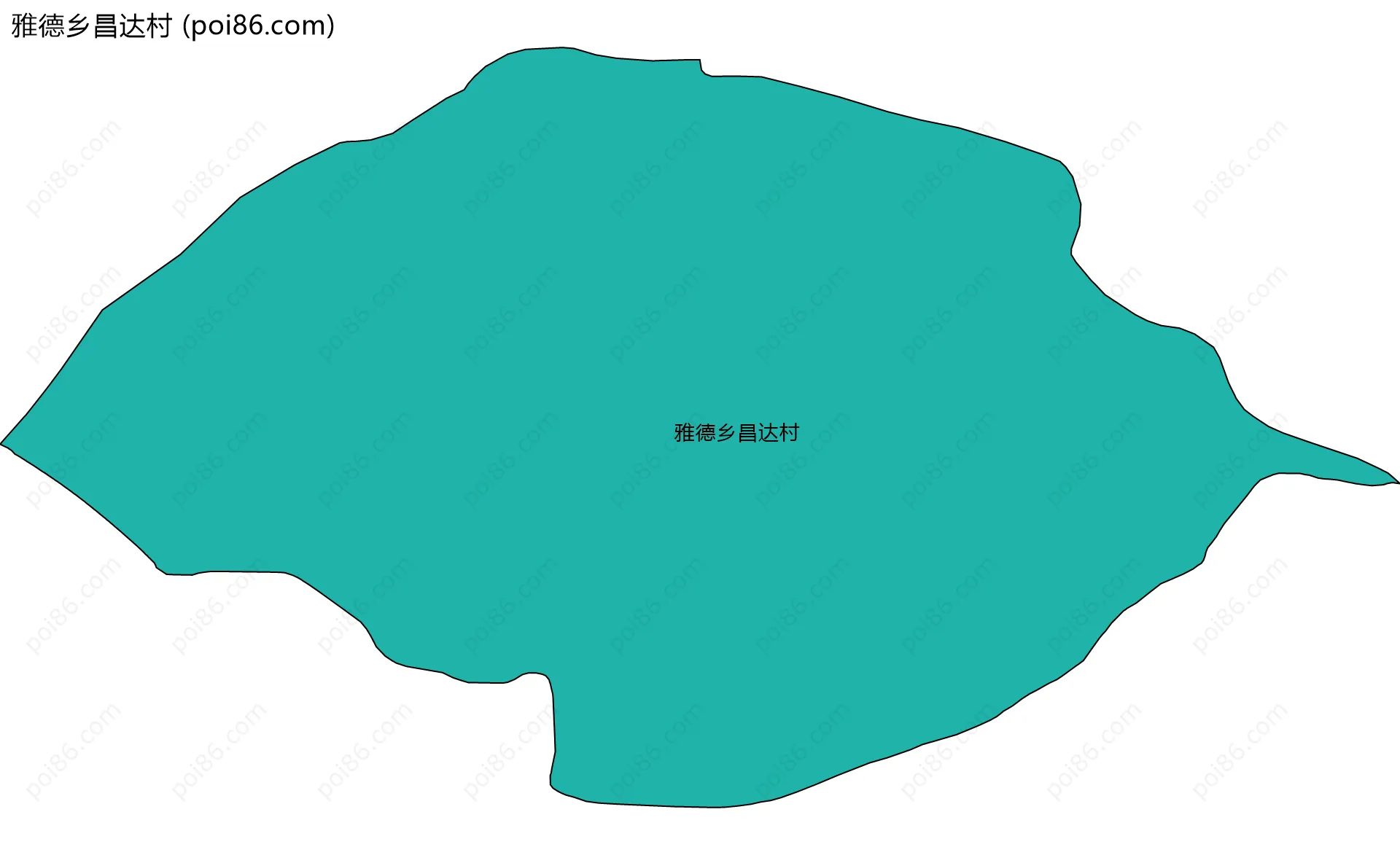 雅德乡昌达村边界地图