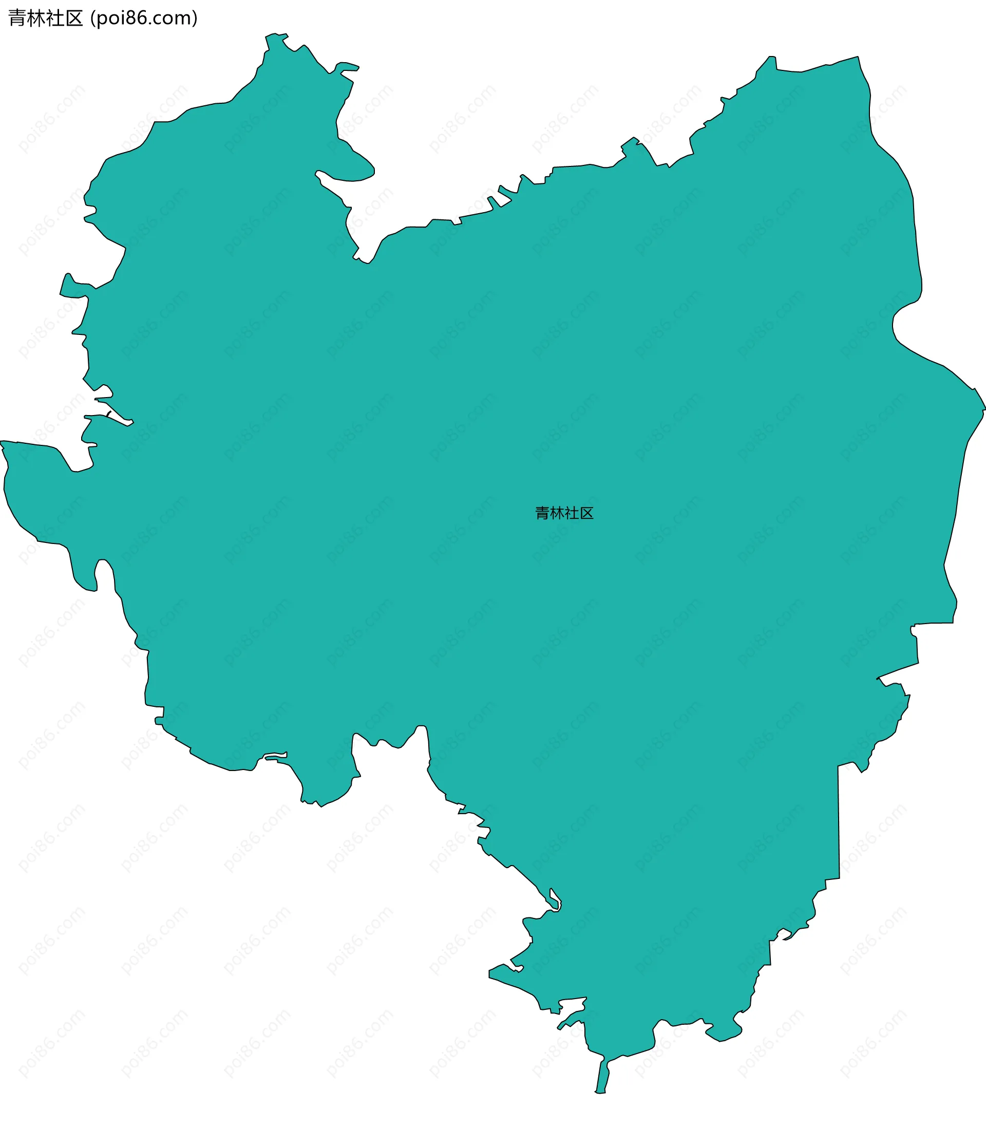 青林社区边界地图