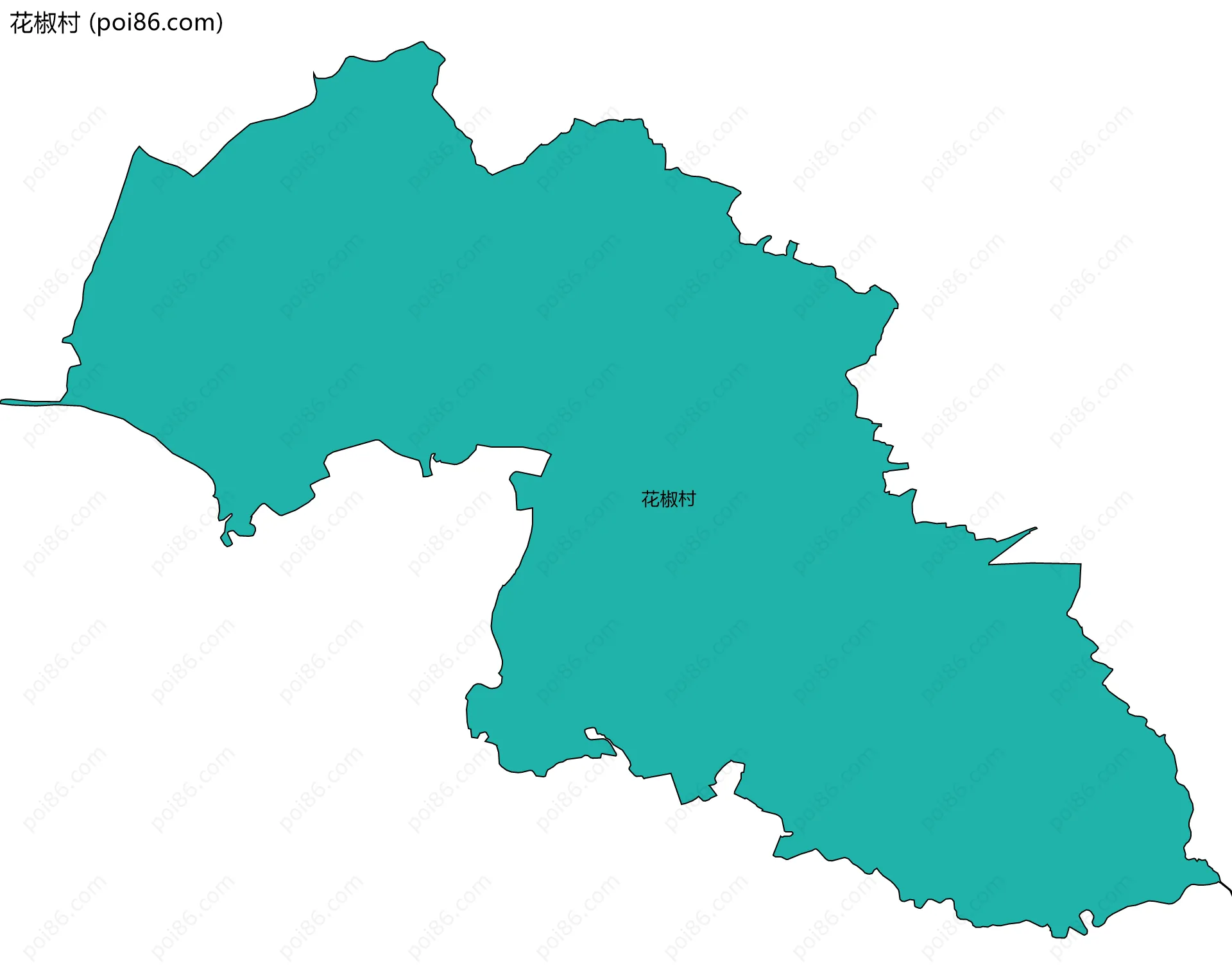 花椒村边界地图