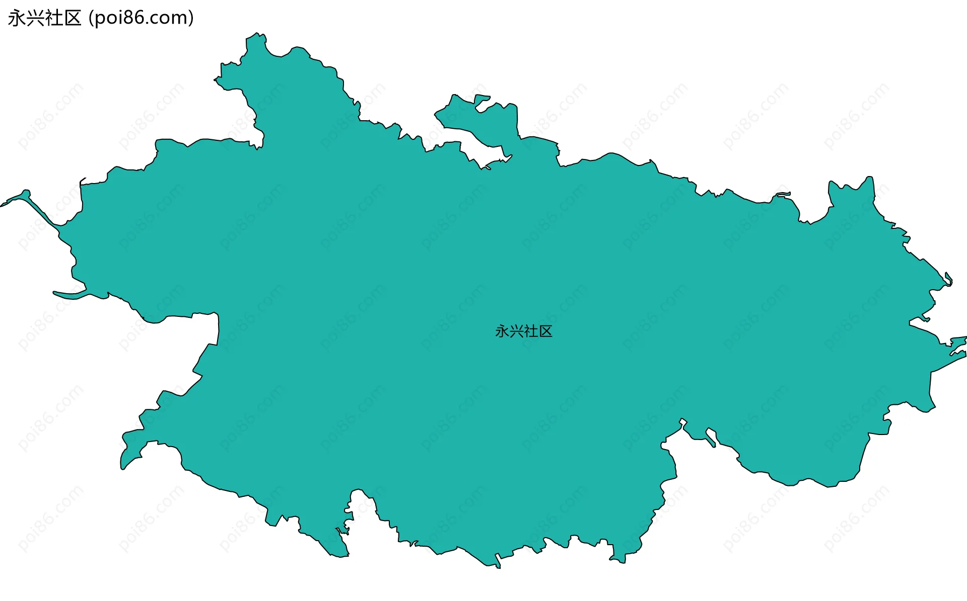 永兴社区边界地图