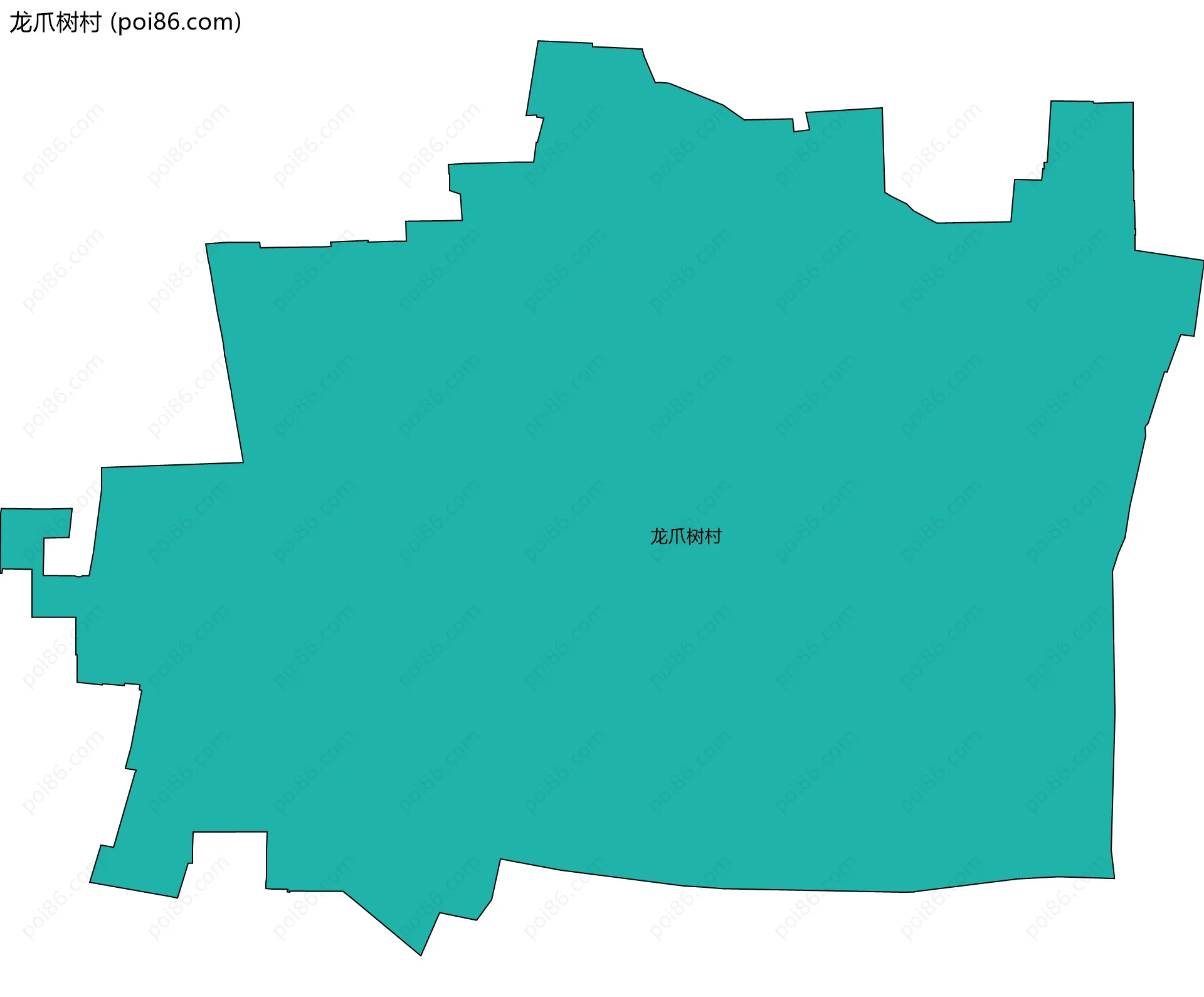 龙爪树村边界地图