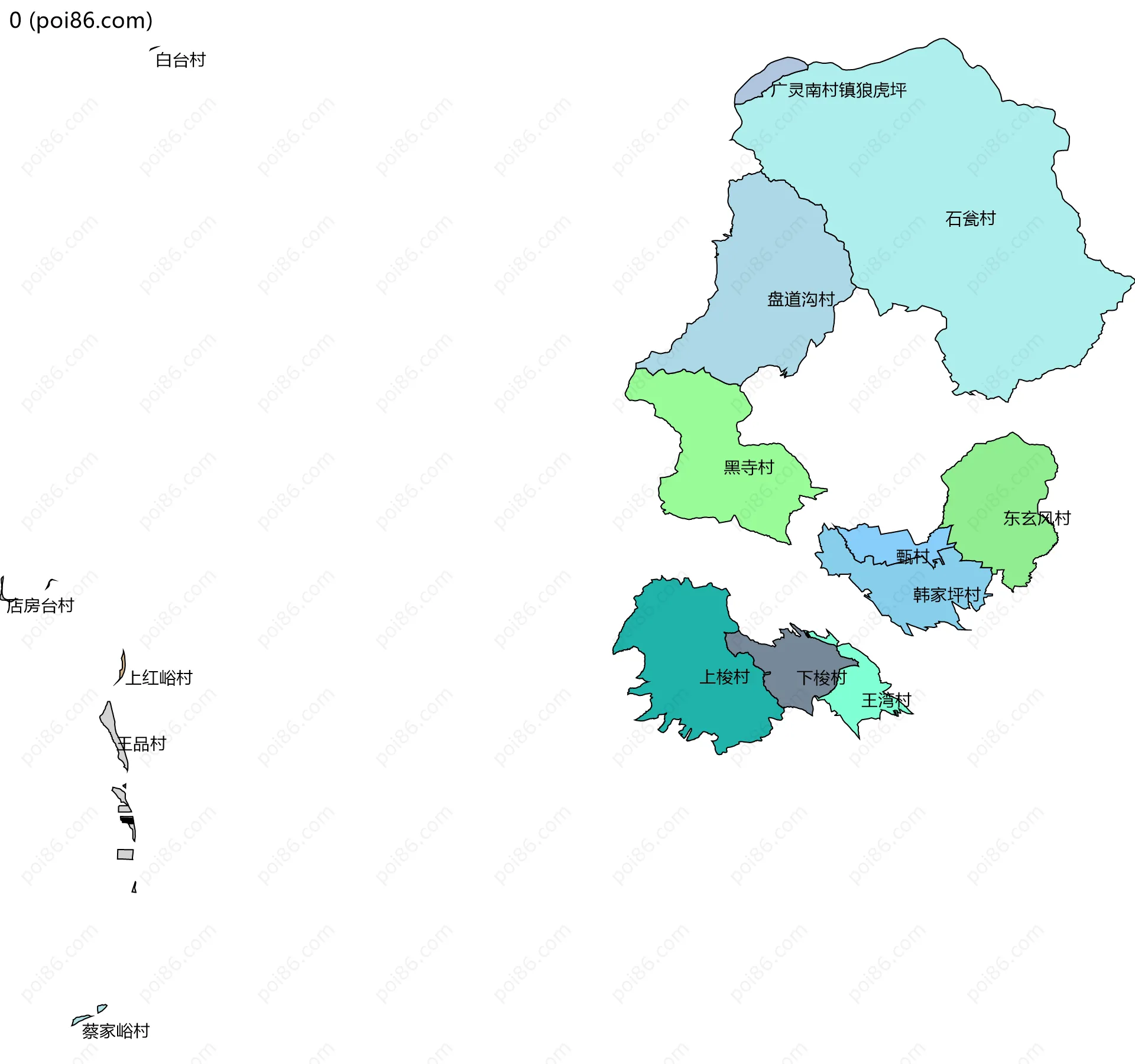 0边界地图(五级行政区划)