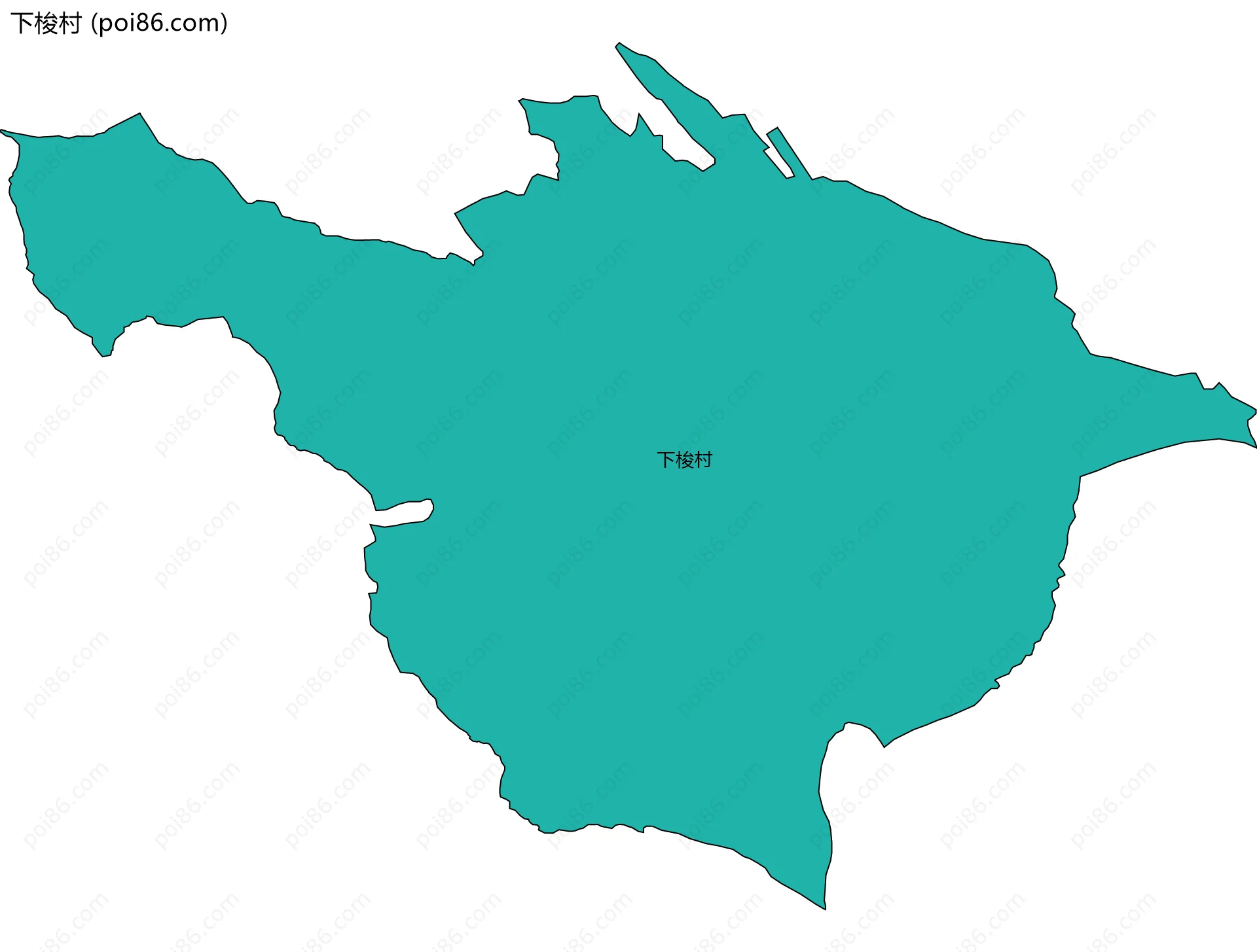 下梭村边界地图