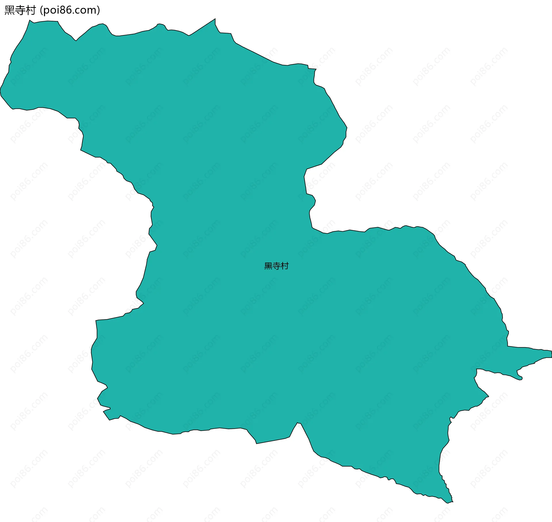 黑寺村边界地图