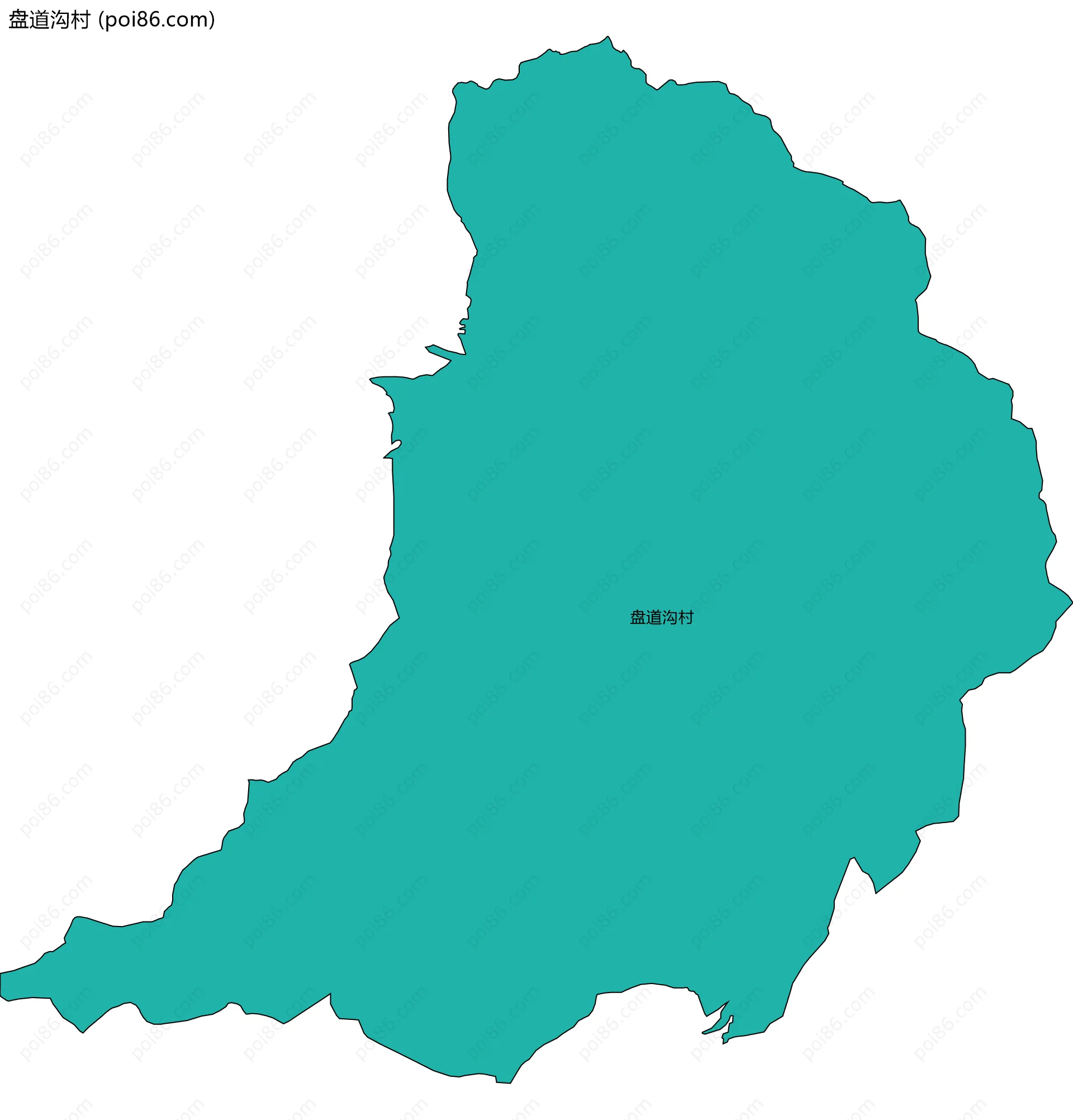 盘道沟村边界地图