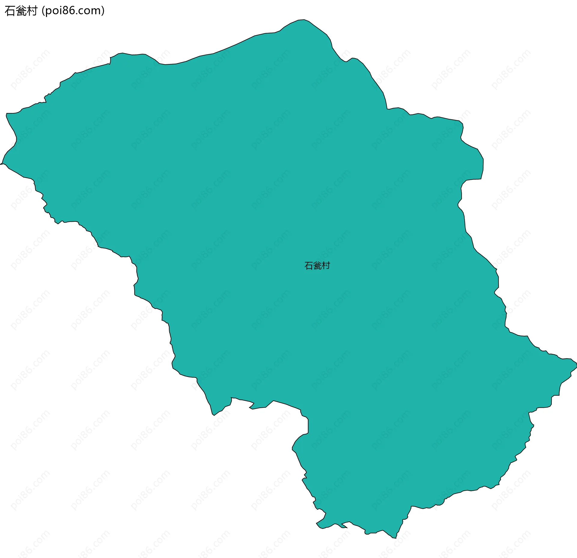 石瓮村边界地图