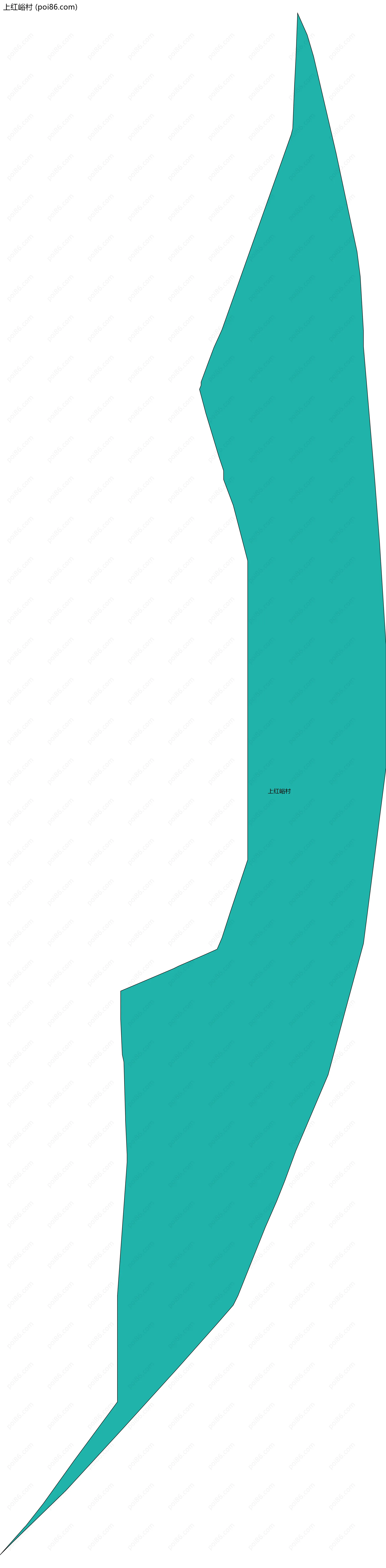 上红峪村边界地图