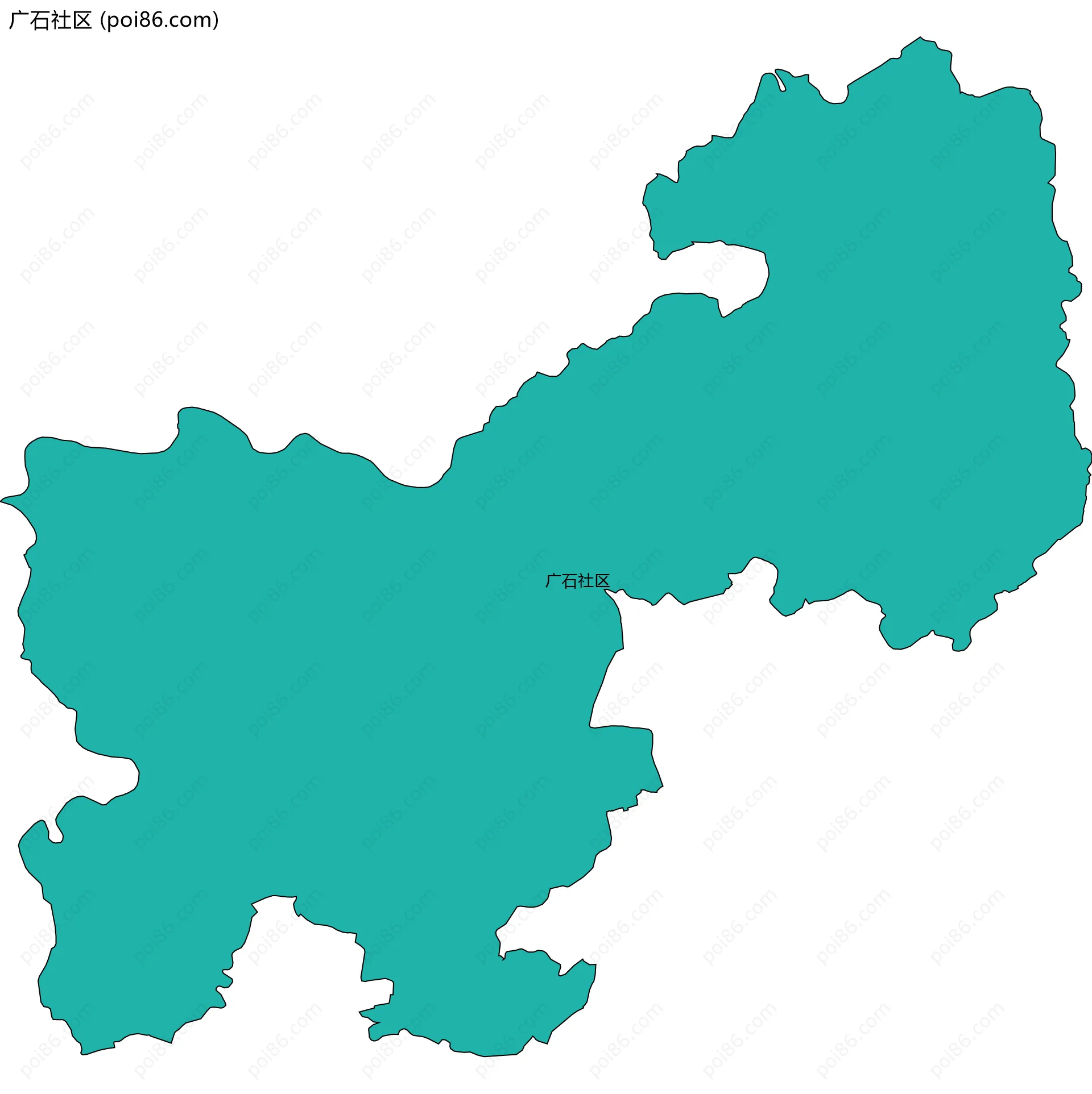广石社区边界地图