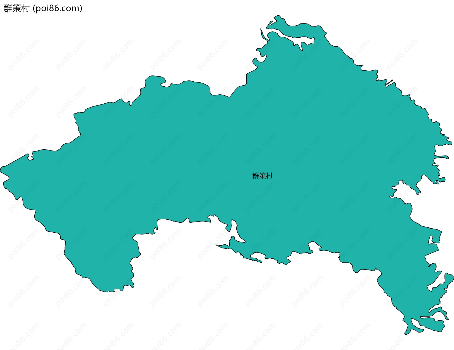 群策村边界地图