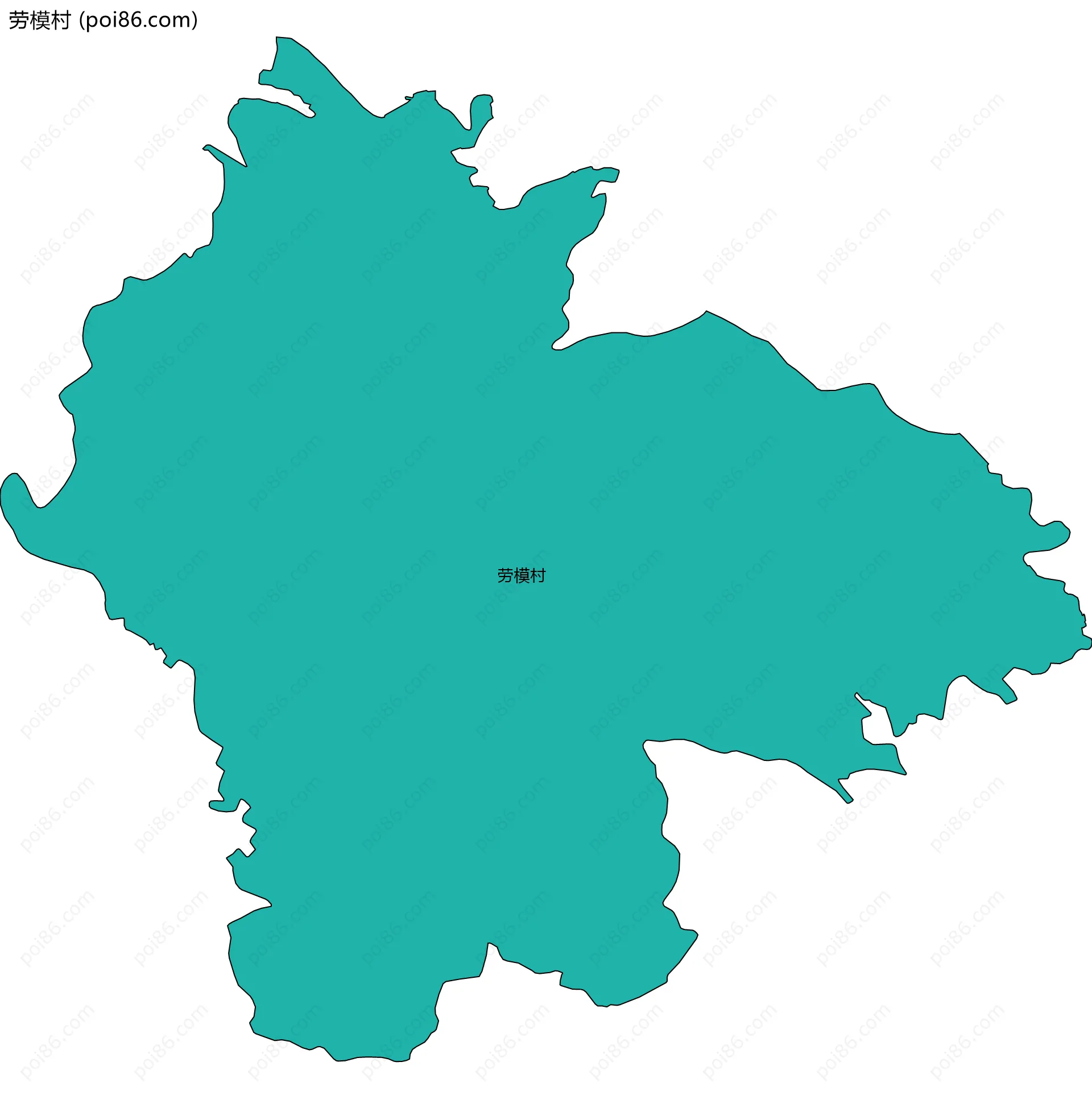 劳模村边界地图