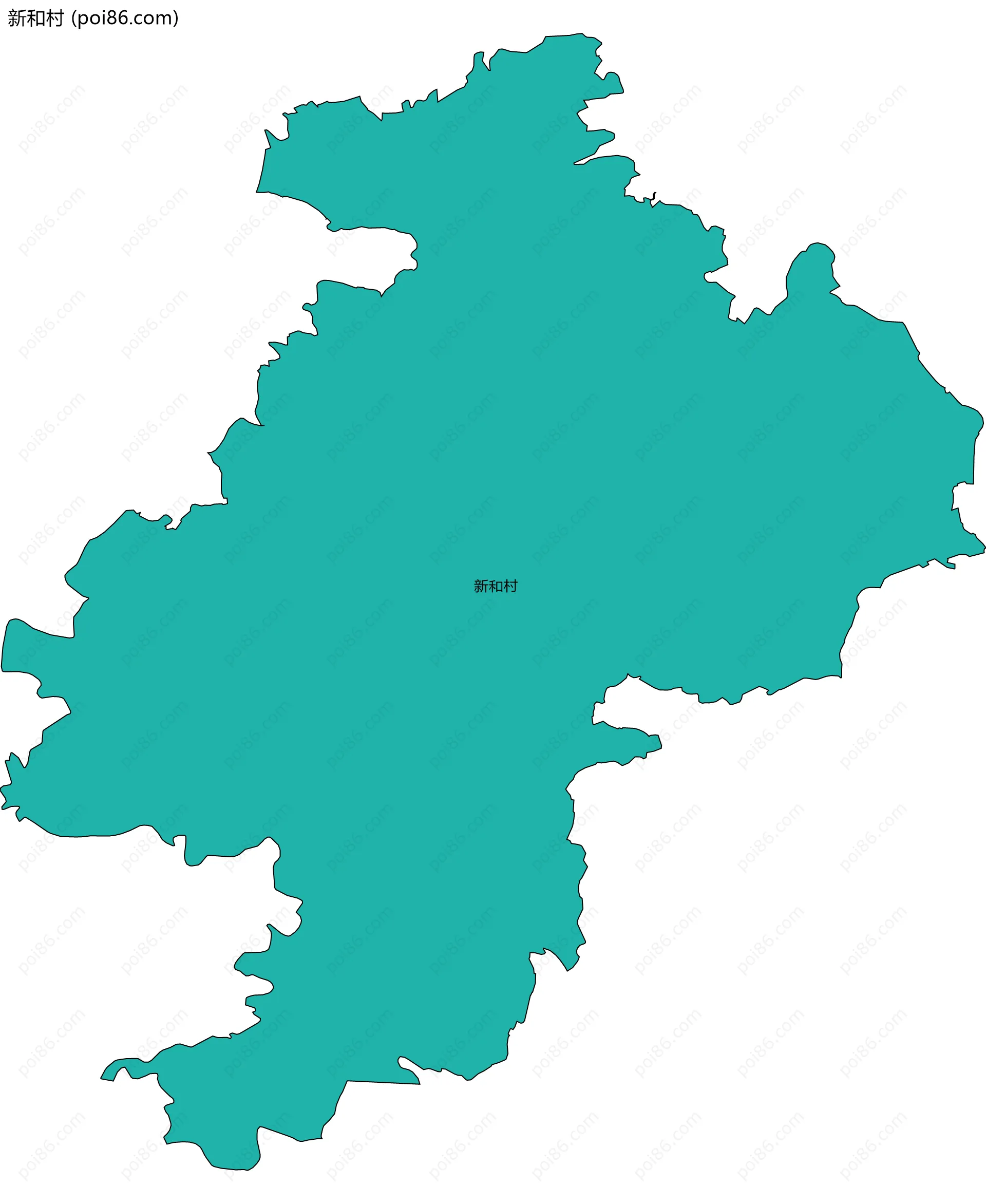 新和村边界地图