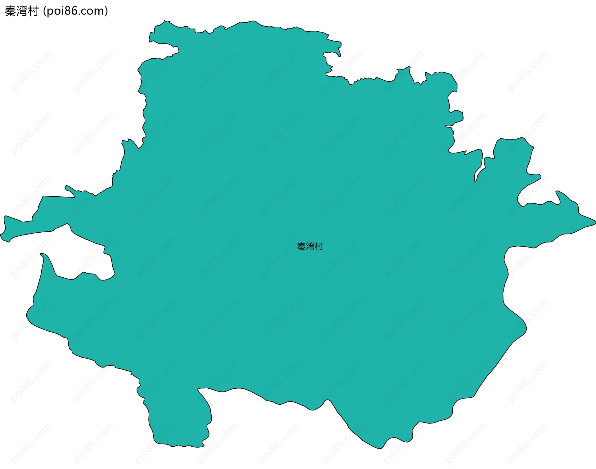 秦湾村边界地图