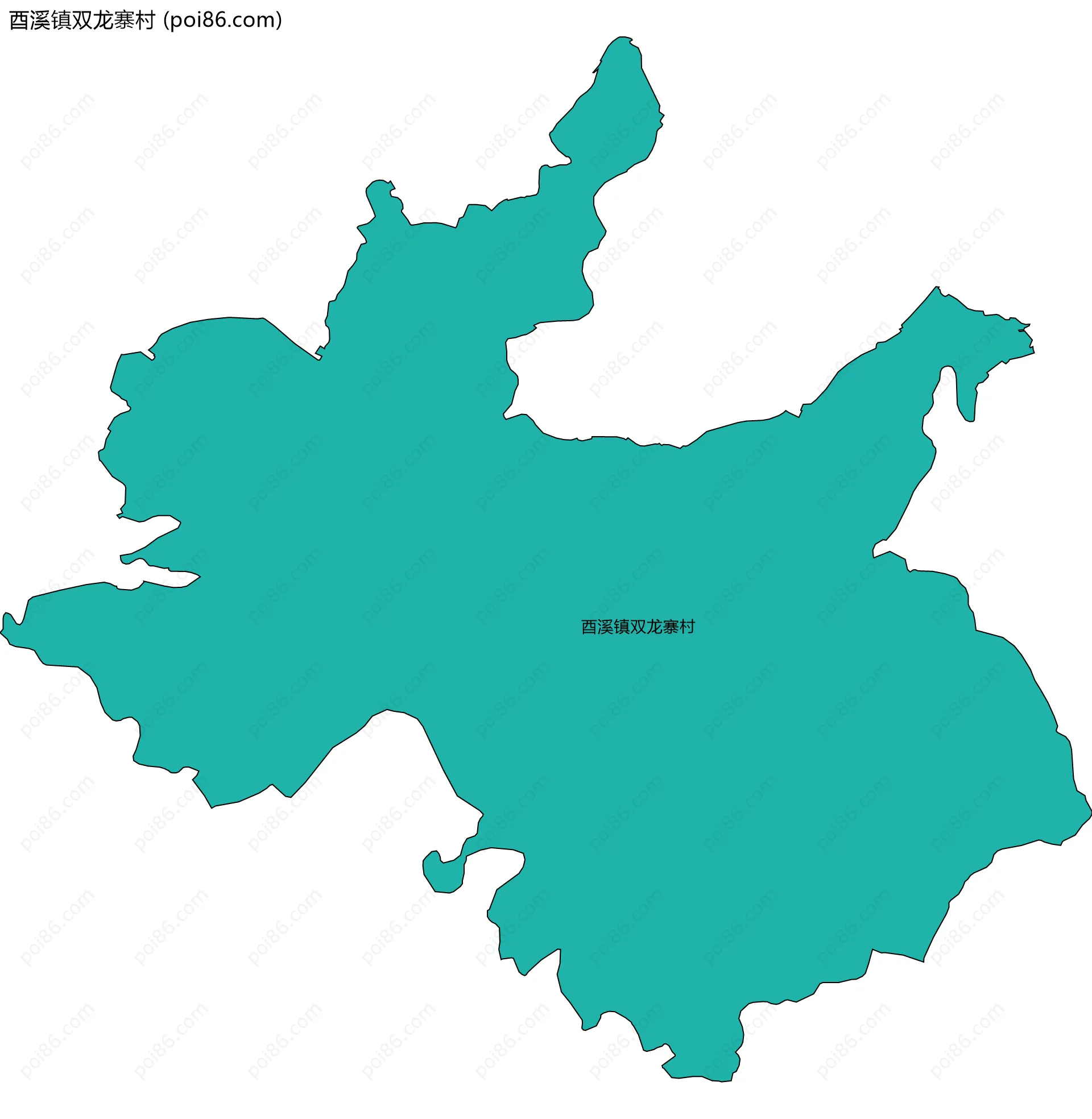 酉溪镇双龙寨村边界地图