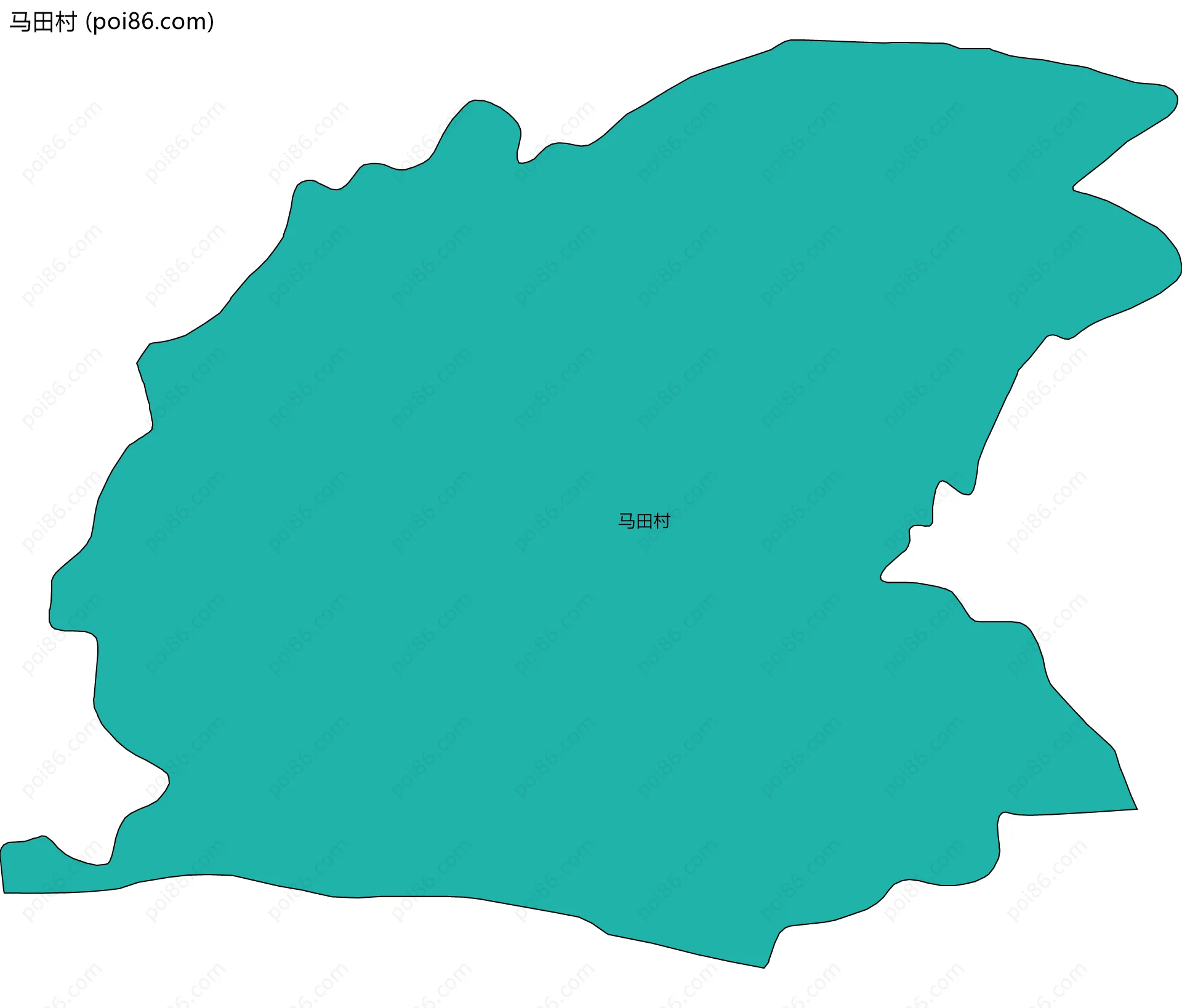 马田村边界地图