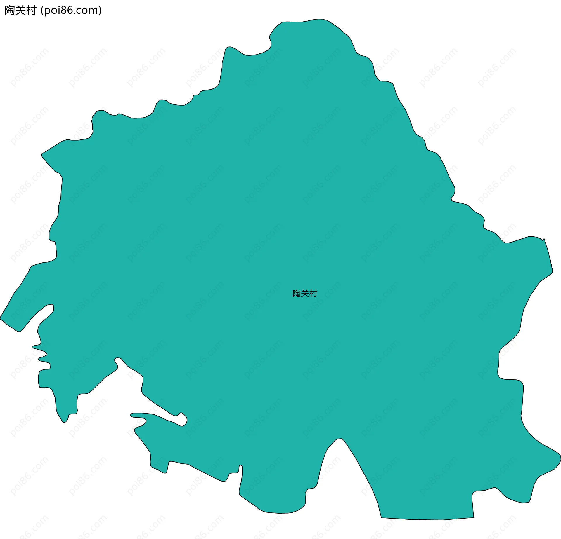 陶关村边界地图