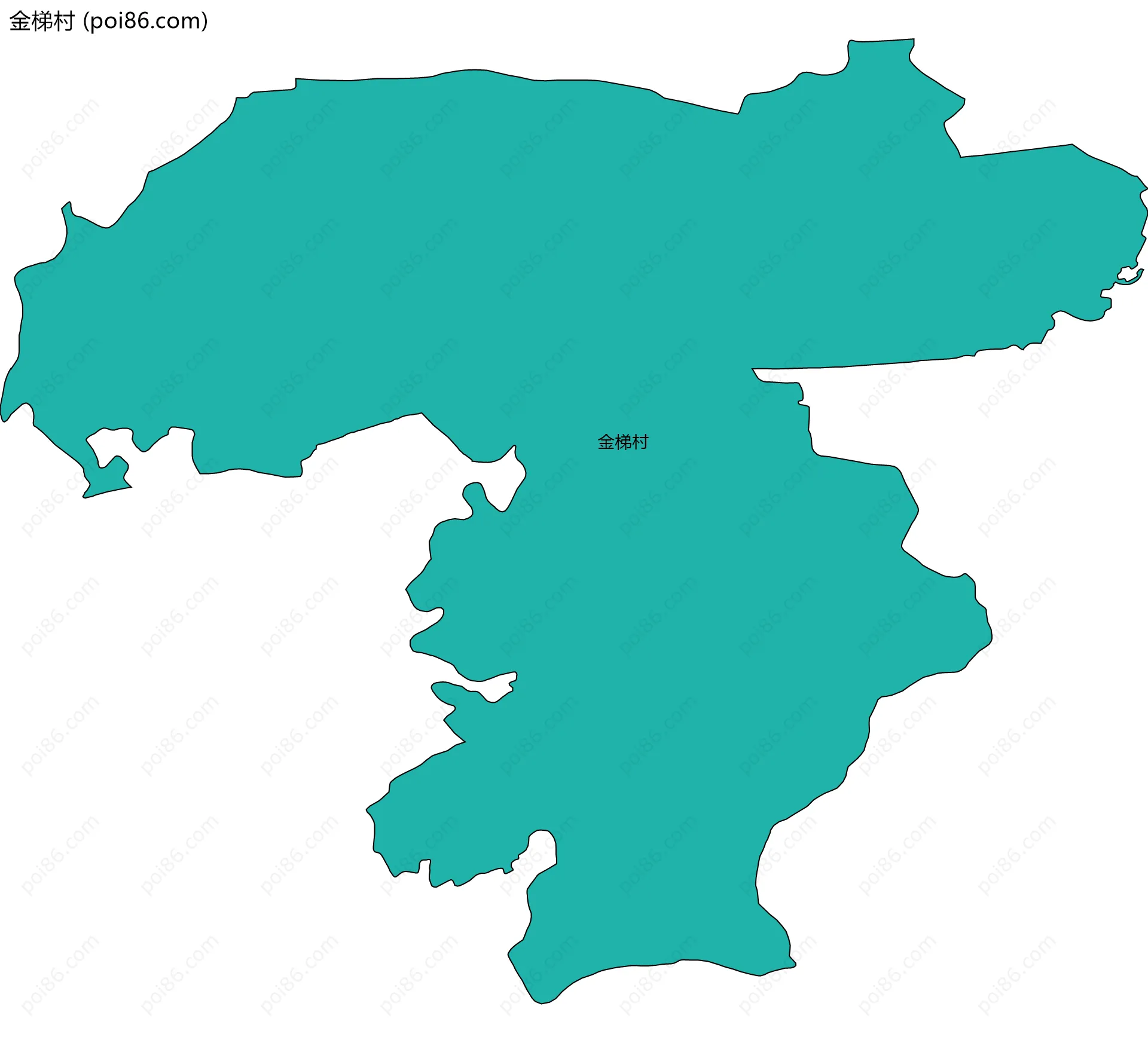 金梯村边界地图