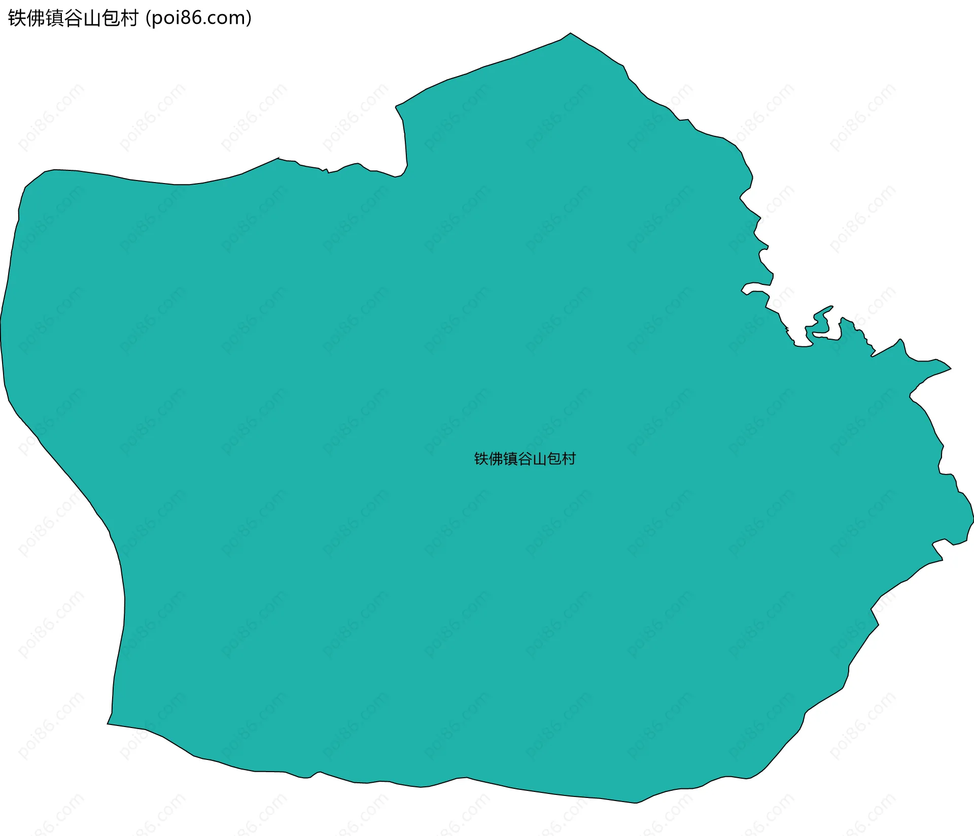 铁佛镇谷山包村边界地图