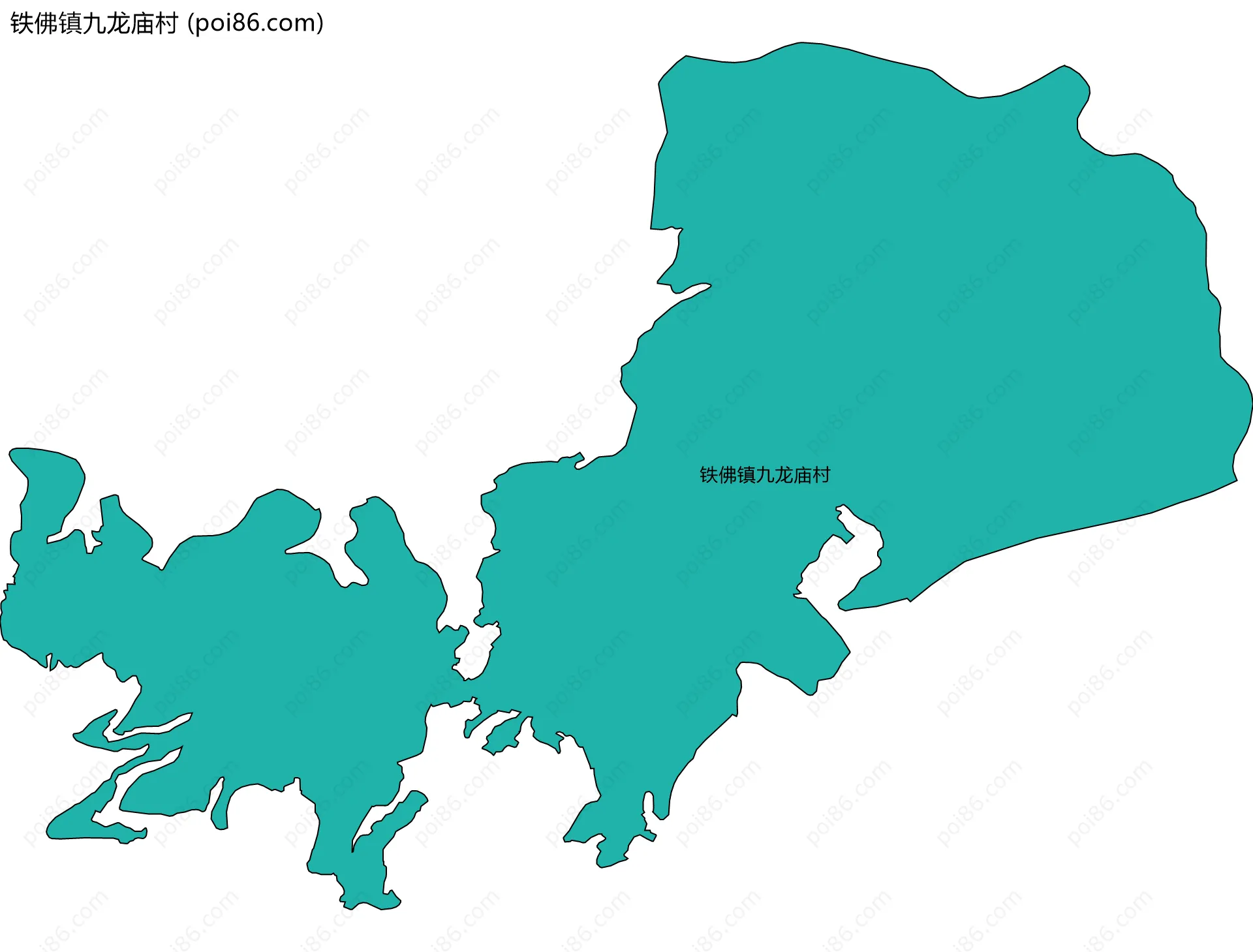 铁佛镇九龙庙村边界地图