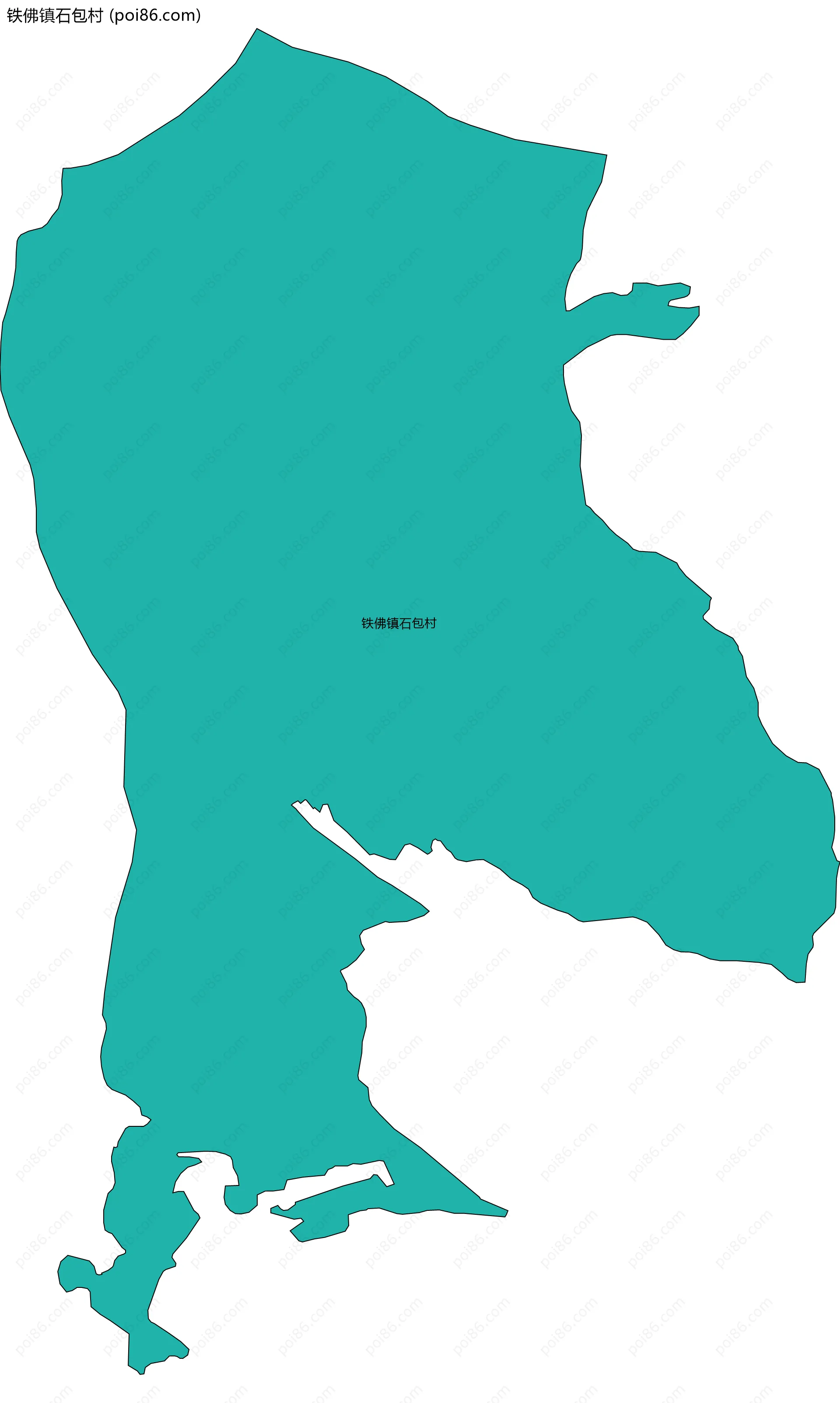 铁佛镇石包村边界地图