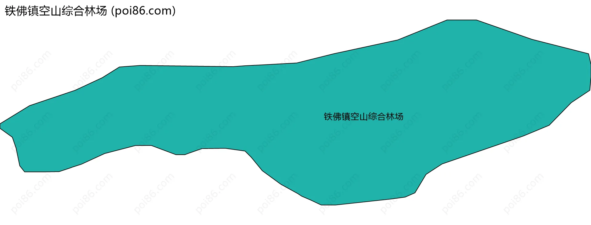 铁佛镇空山综合林场边界地图