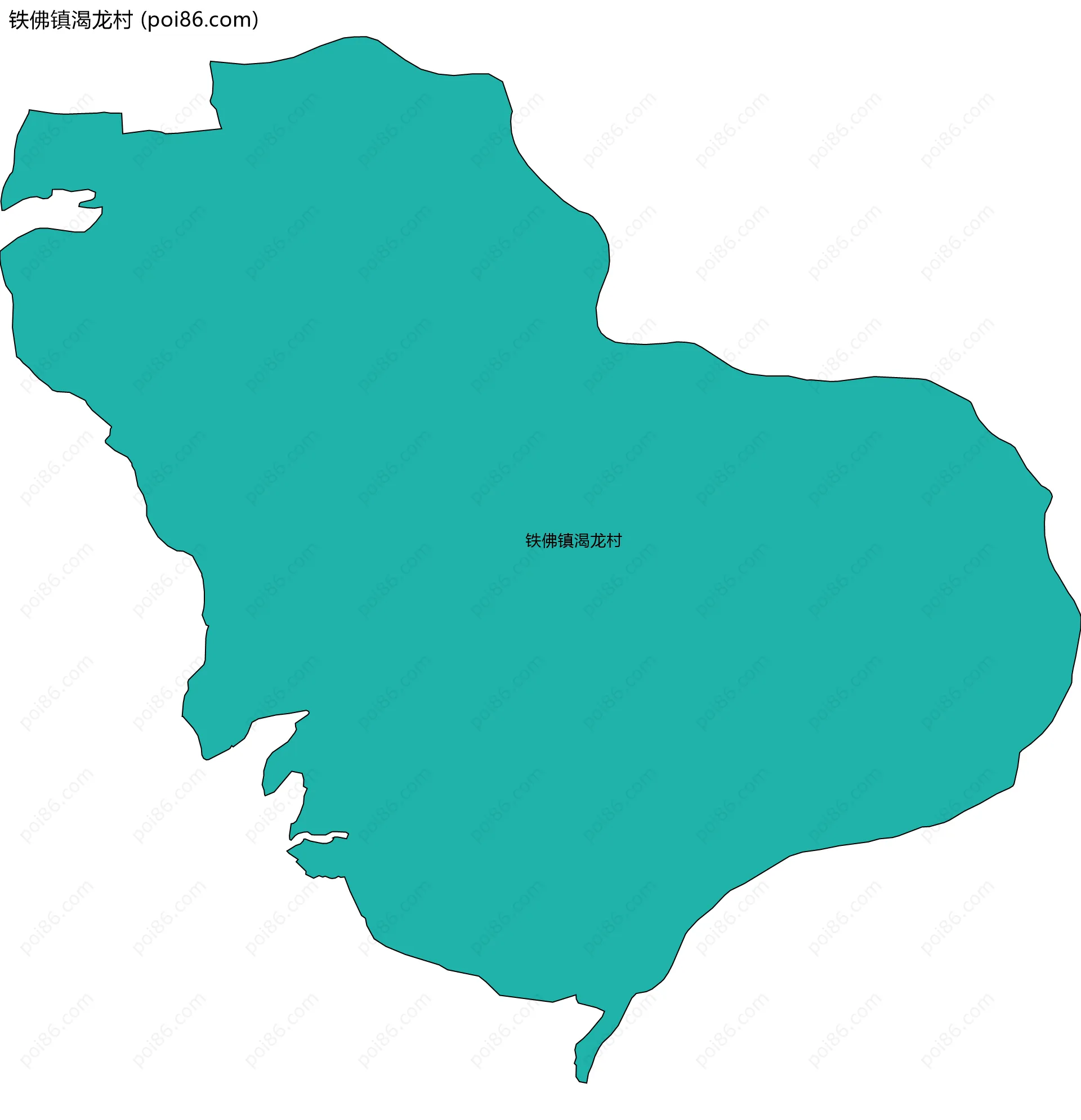 铁佛镇渴龙村边界地图