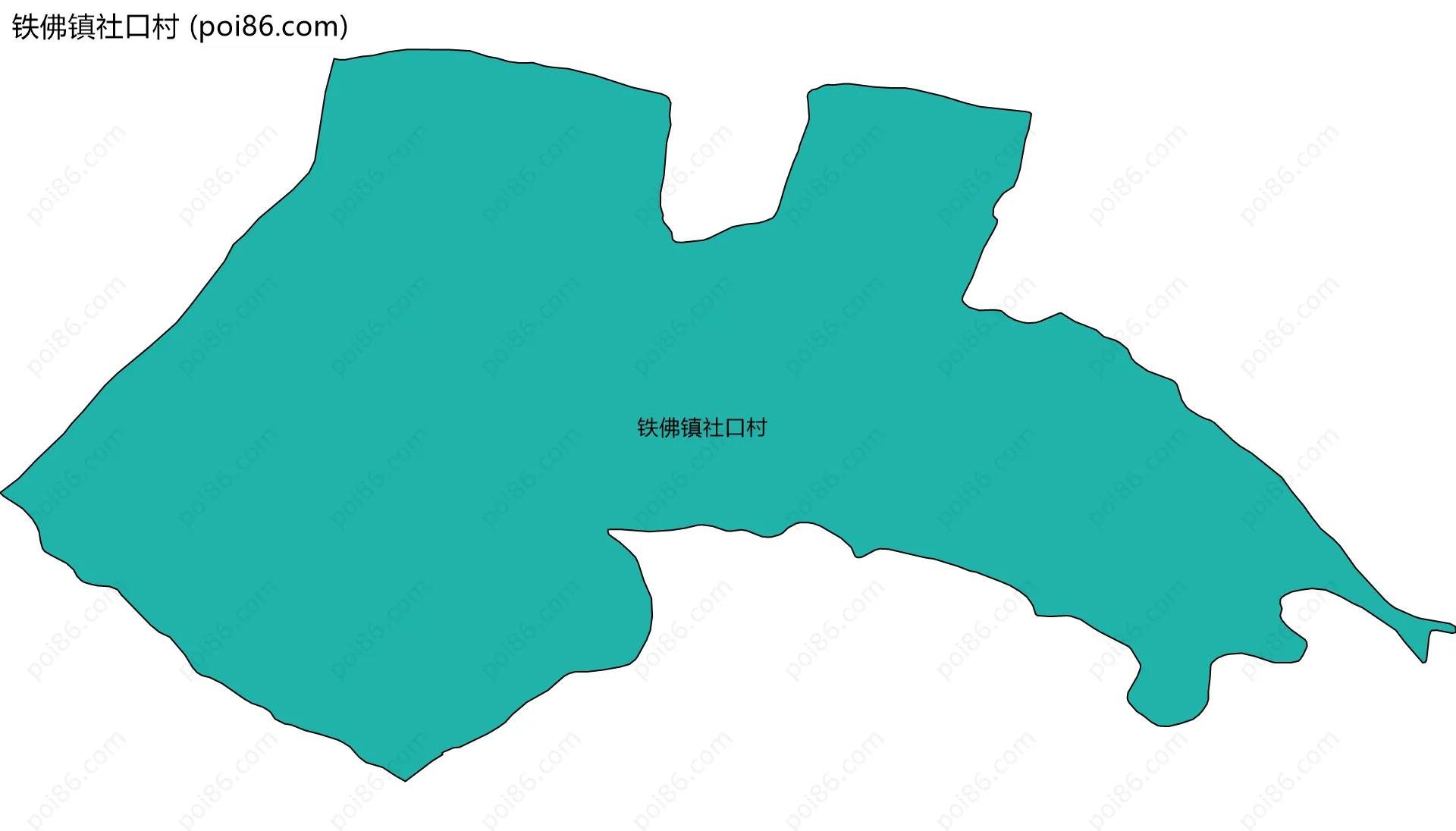 铁佛镇社口村边界地图
