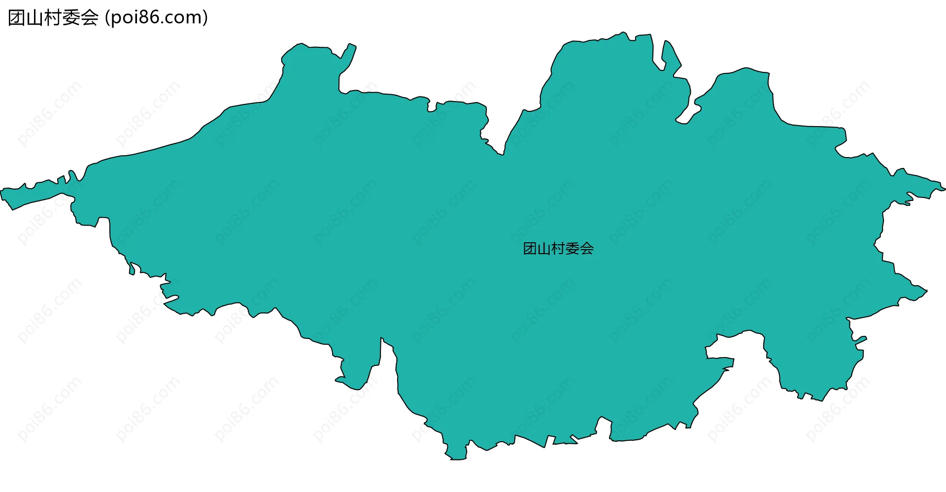 团山村委会边界地图