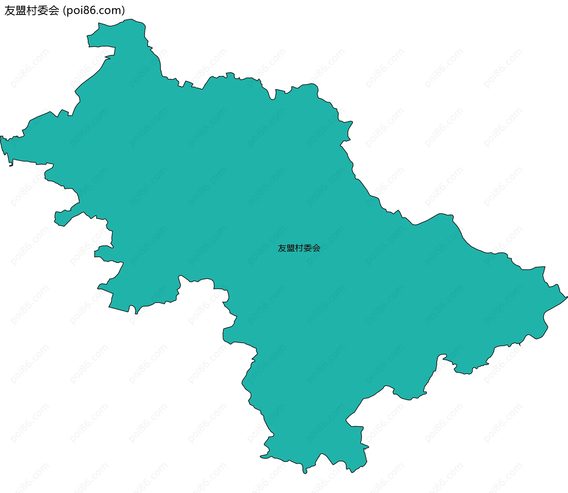 友盟村委会边界地图