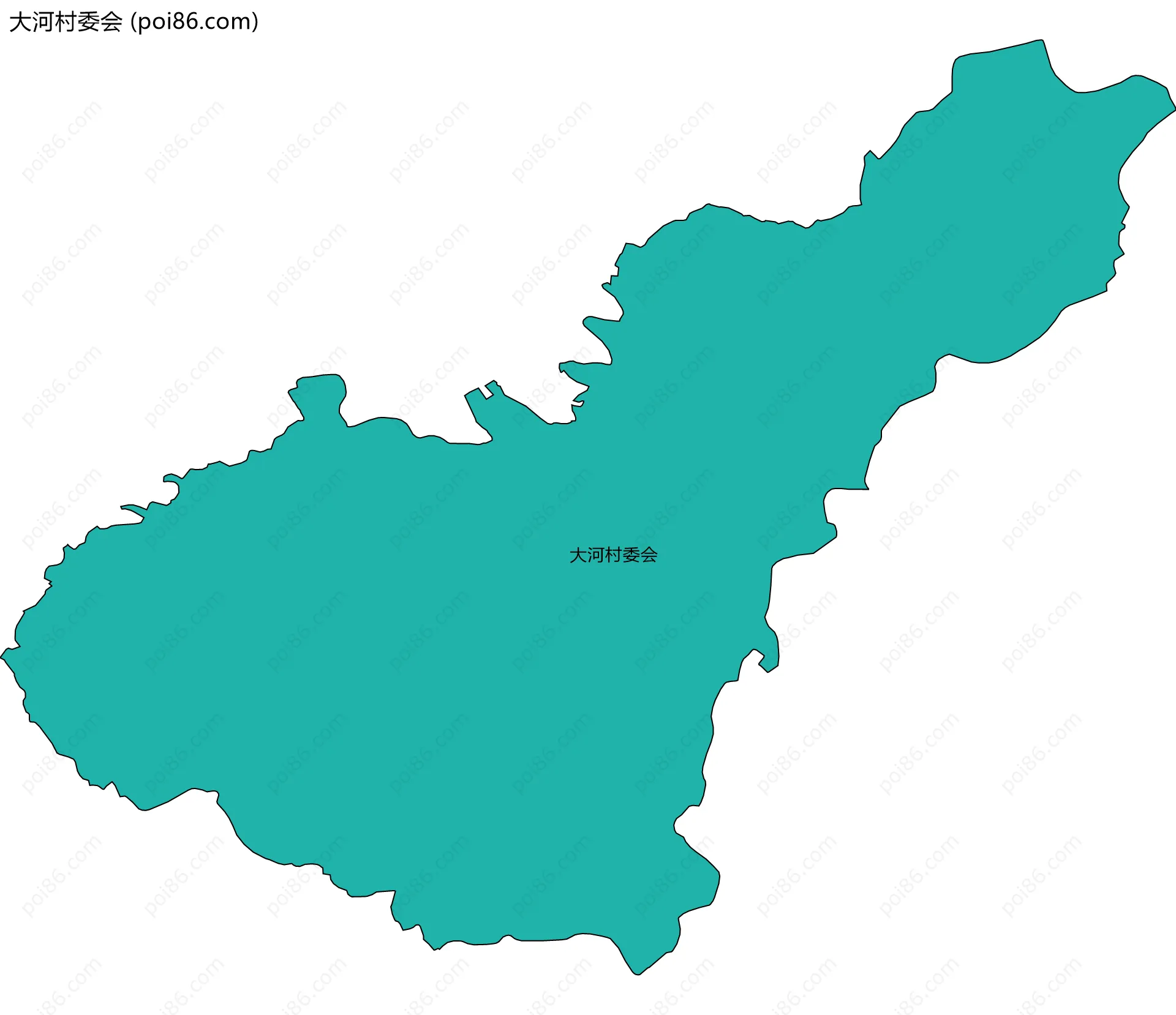 大河村委会边界地图