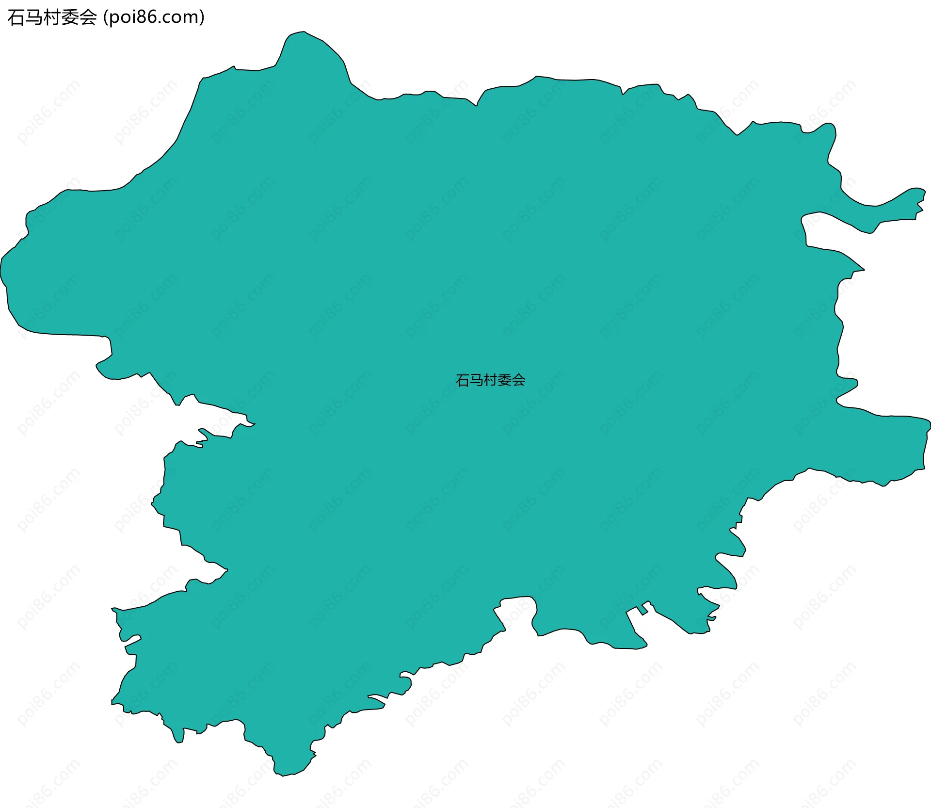 石马村委会边界地图