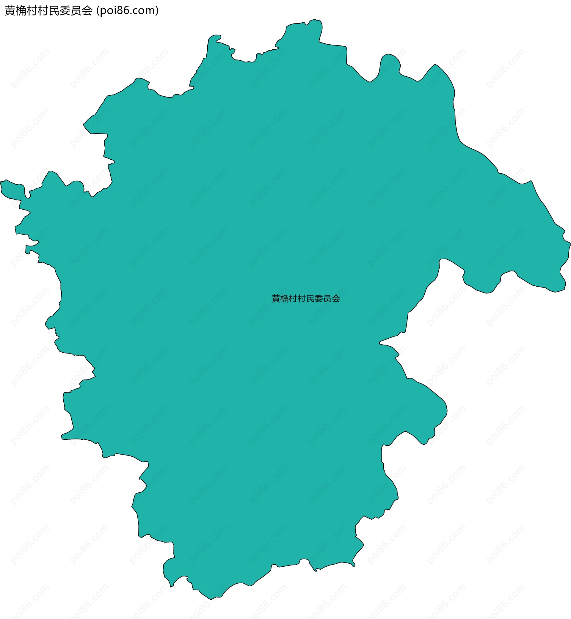 黄桷村村民委员会边界地图