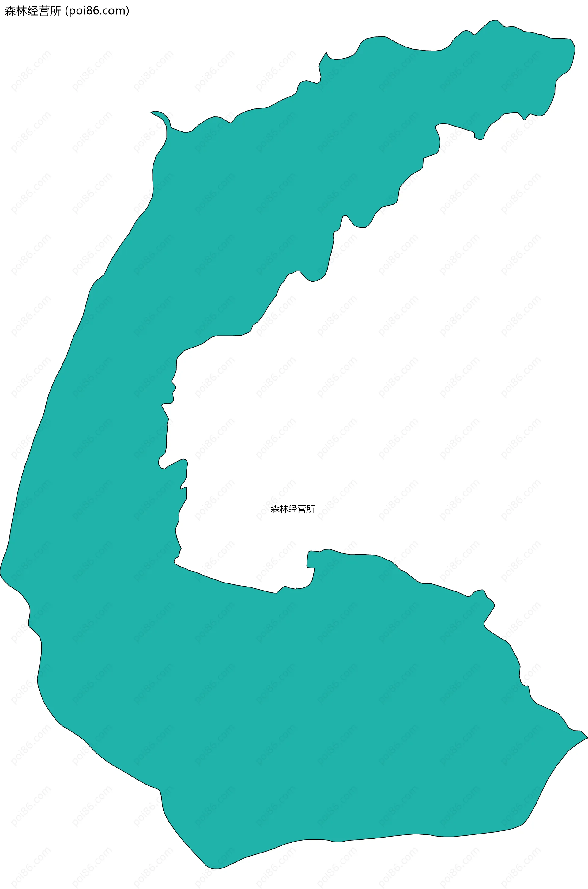 森林经营所边界地图