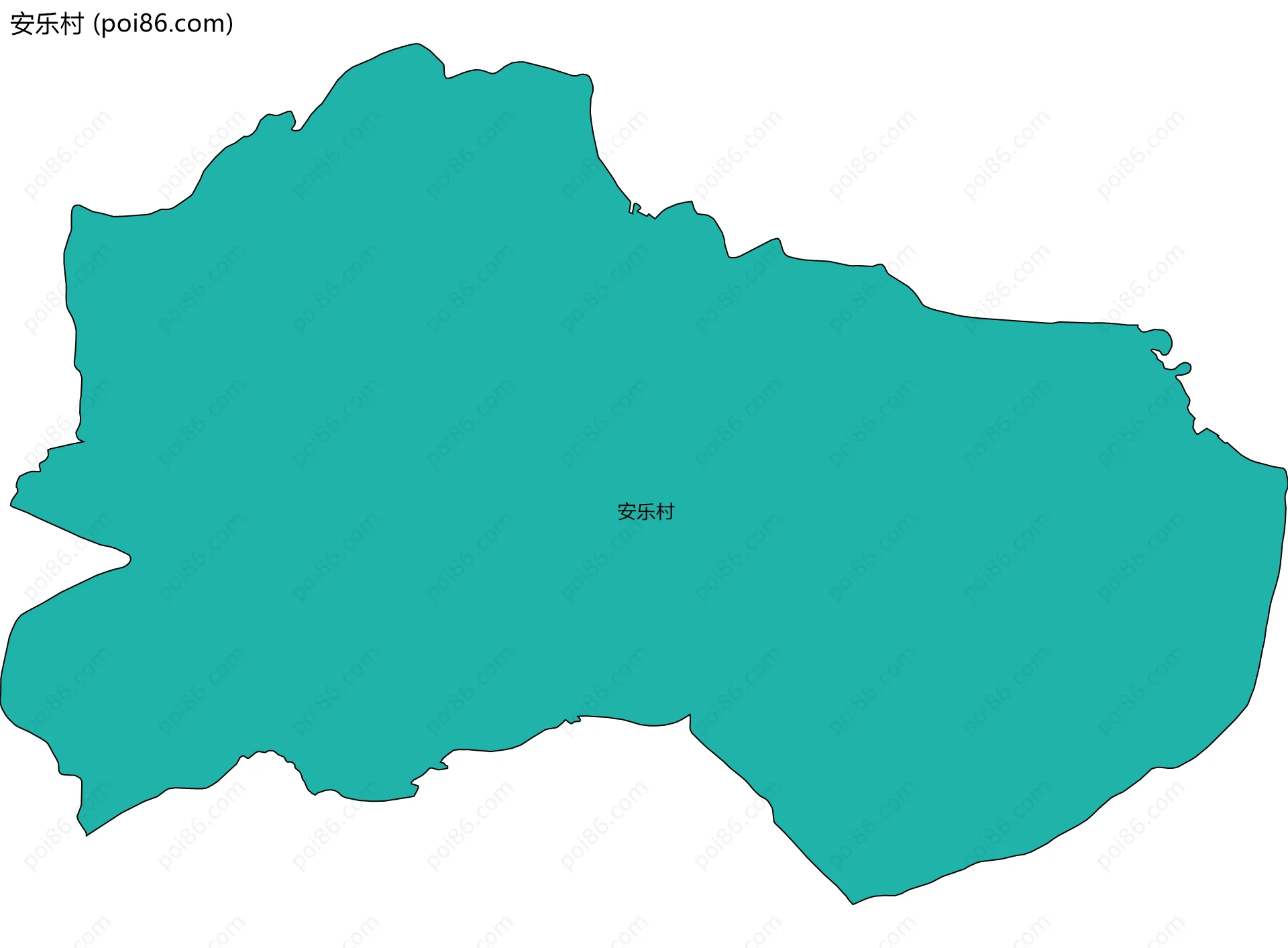 安乐村边界地图