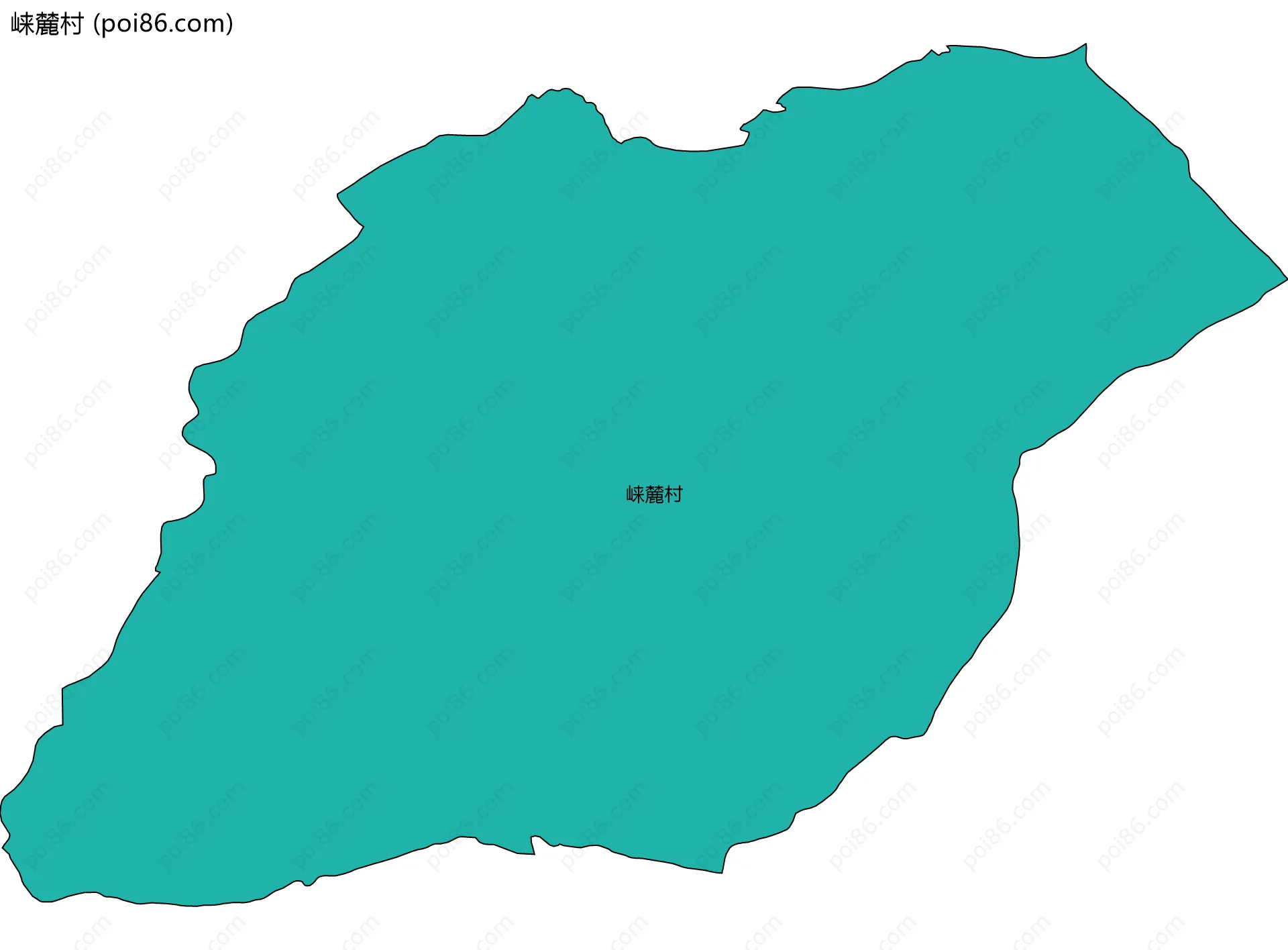 崃麓村边界地图