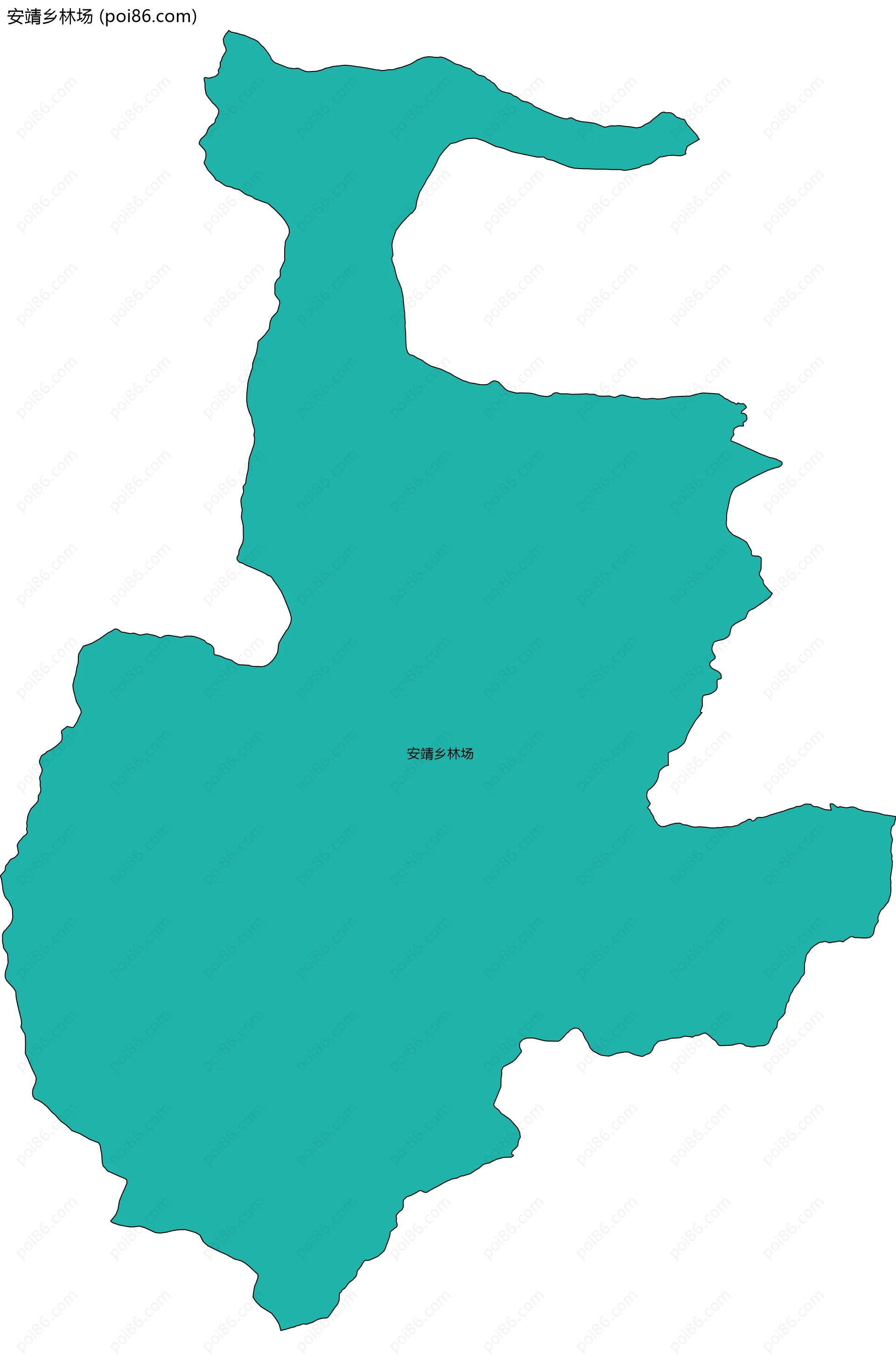 安靖乡林场边界地图