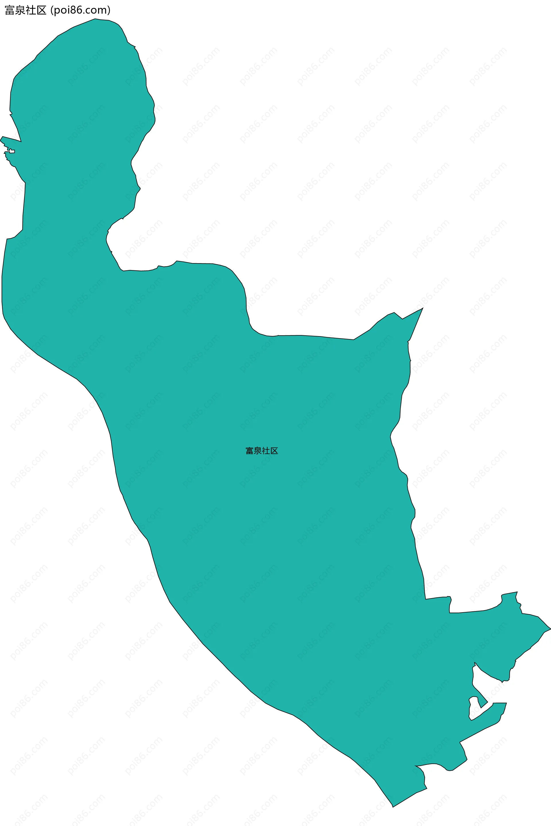 富泉社区边界地图