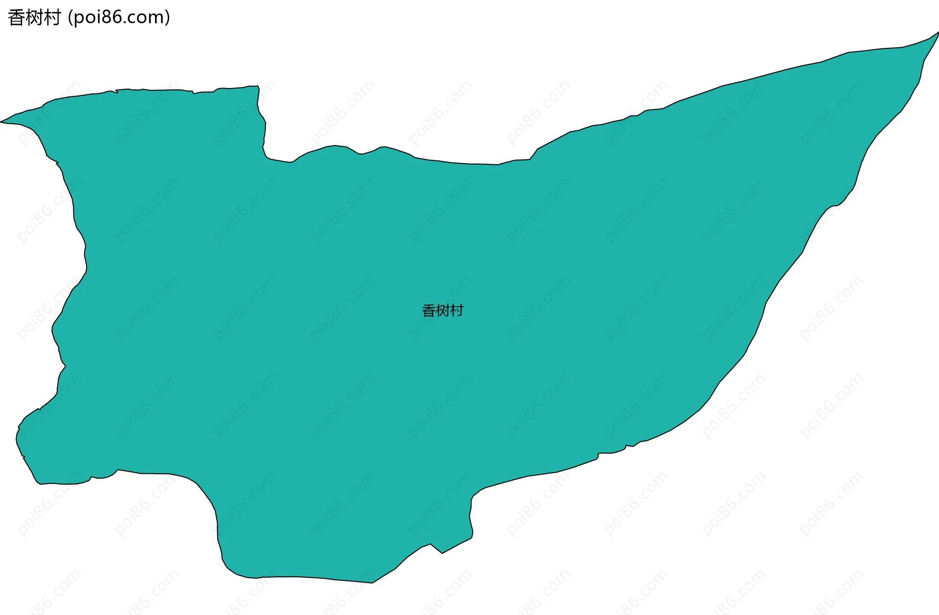 香树村边界地图