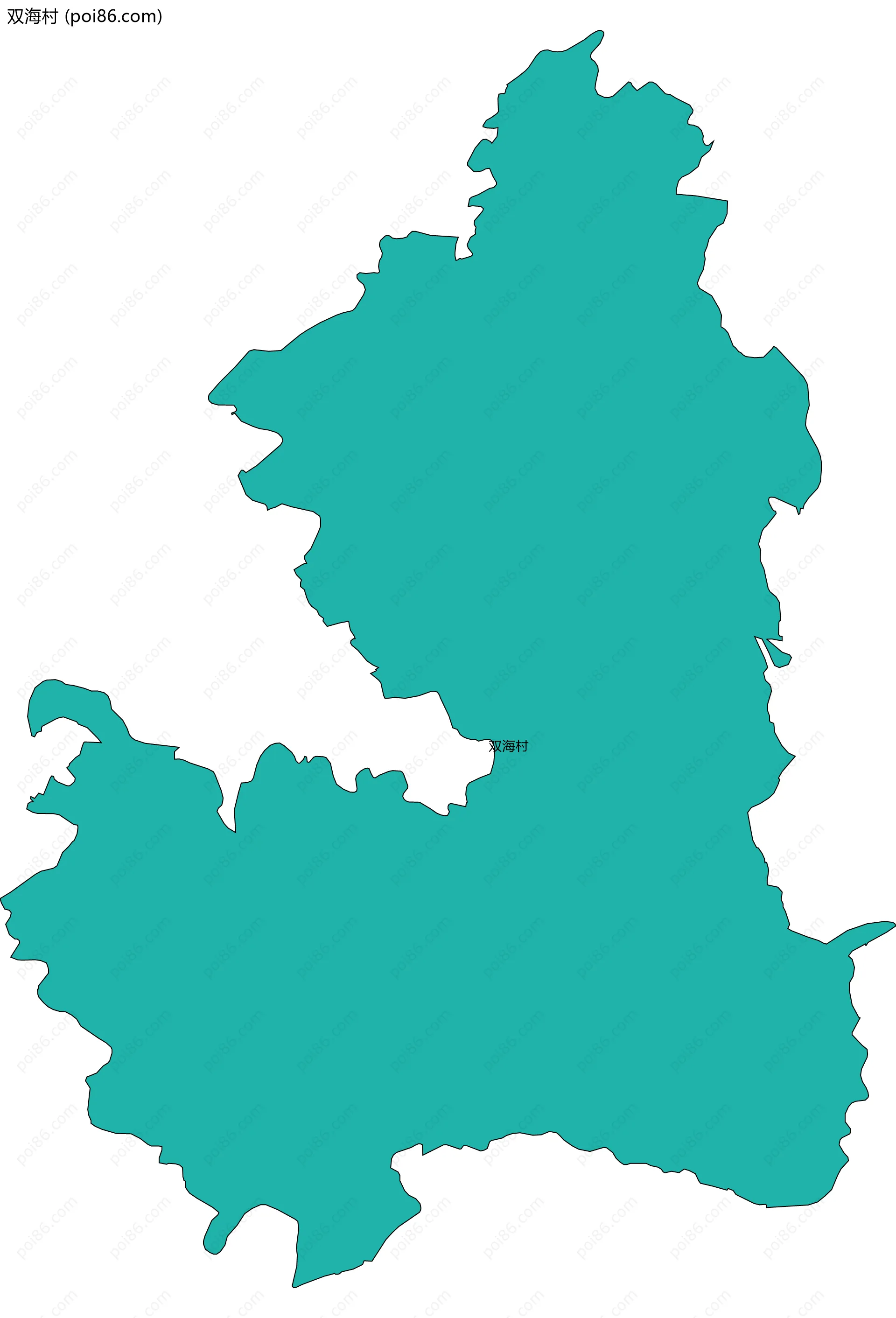 双海村边界地图