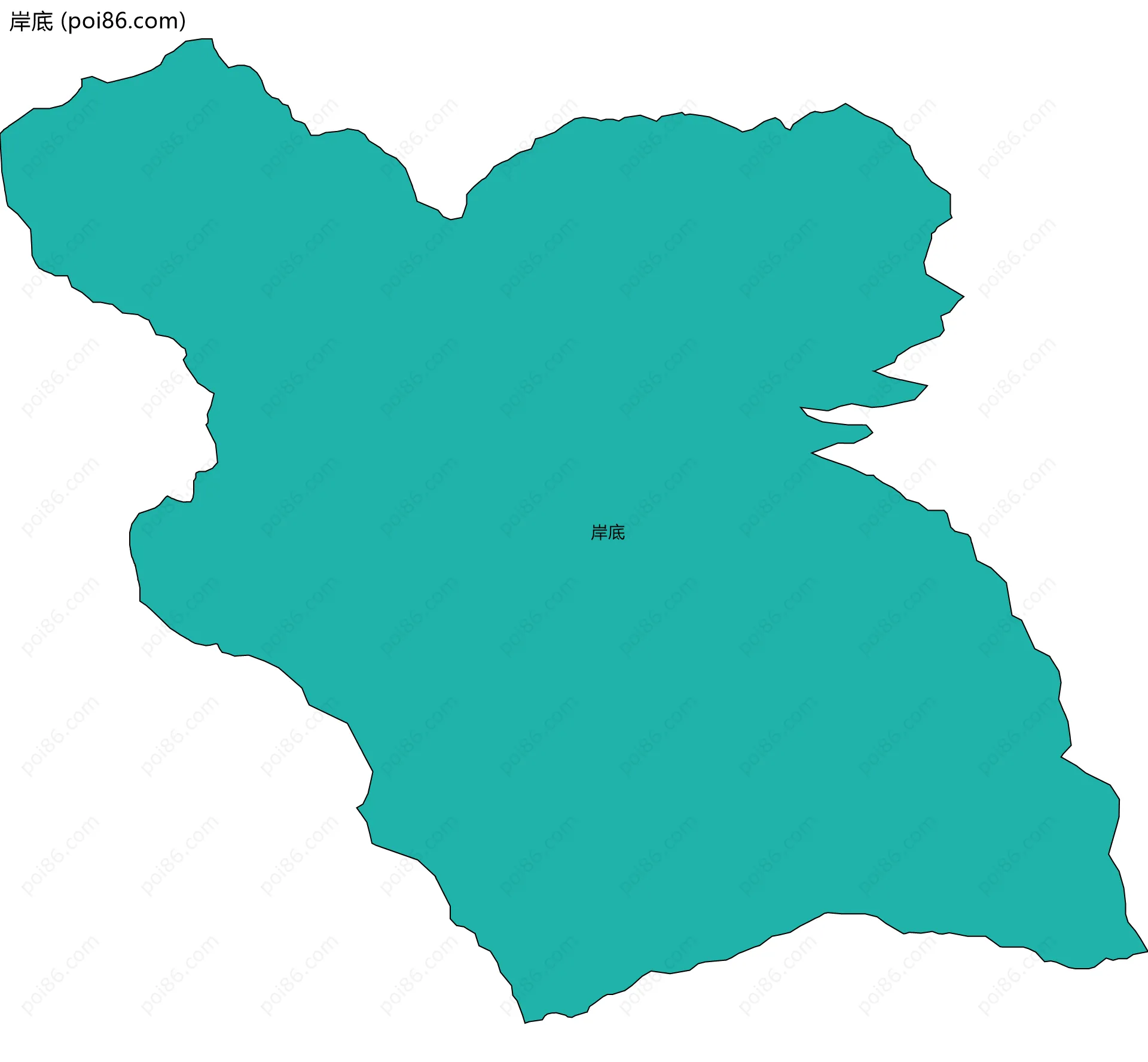 岸底边界地图