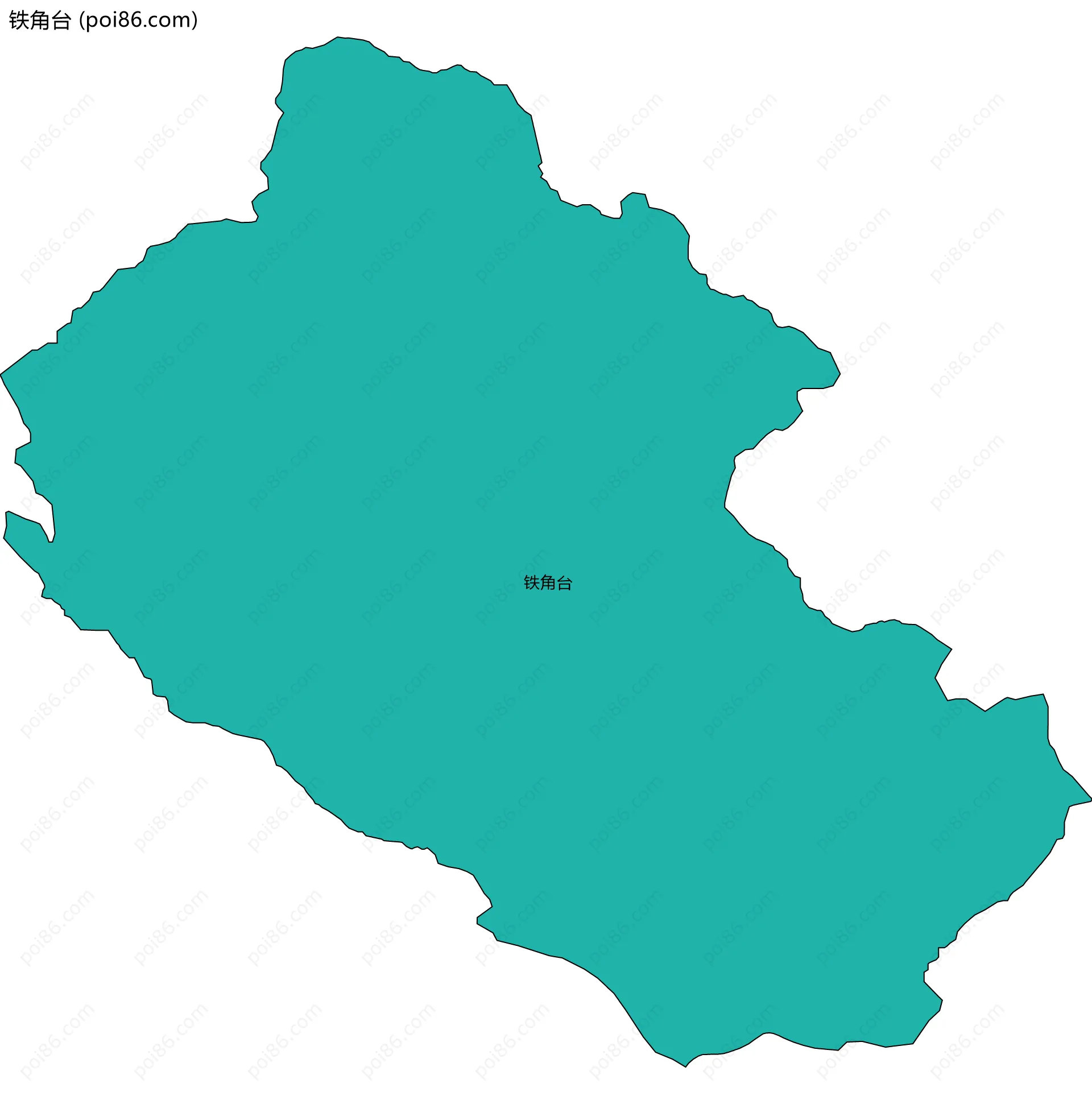 铁角台边界地图