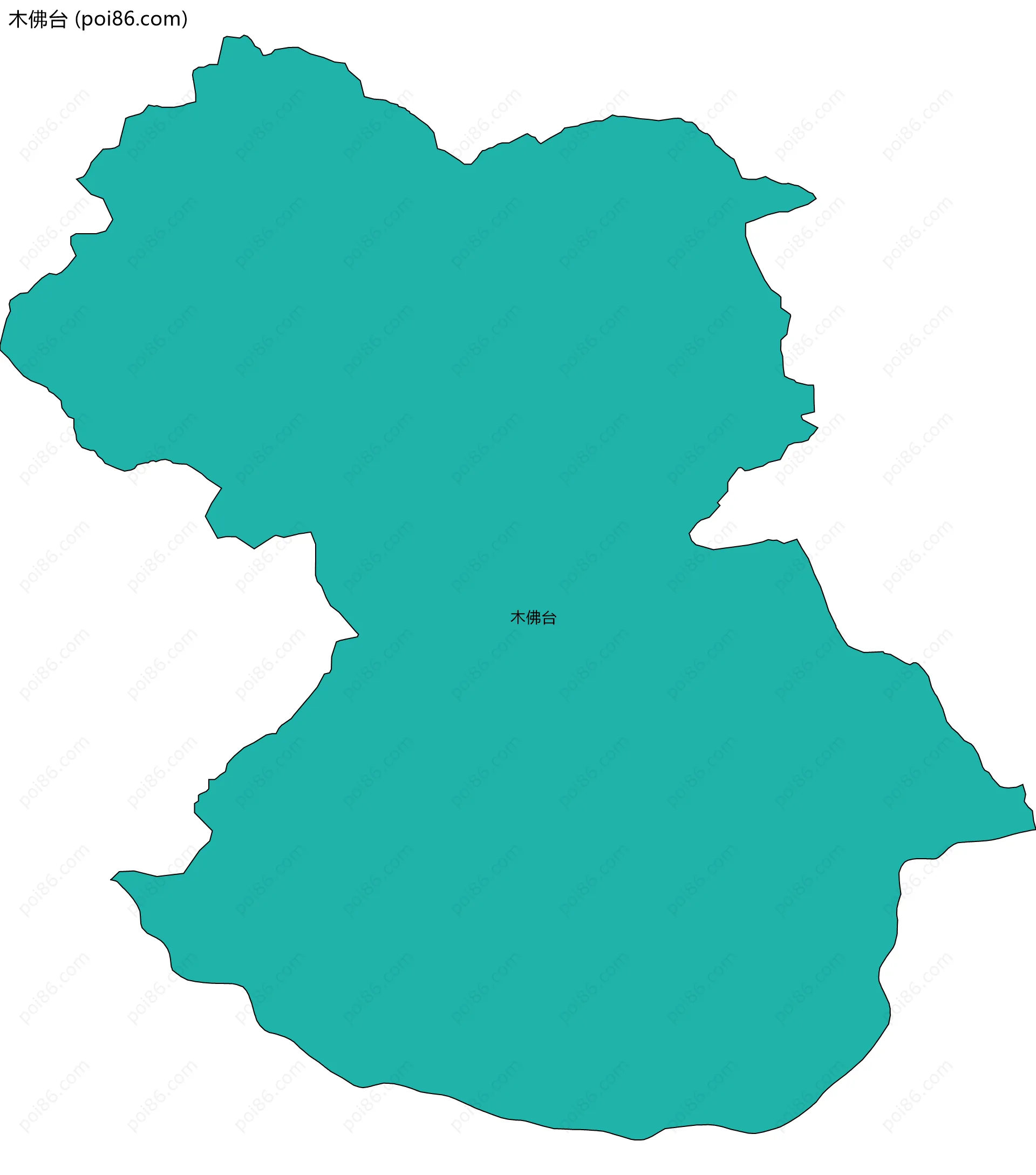 木佛台边界地图