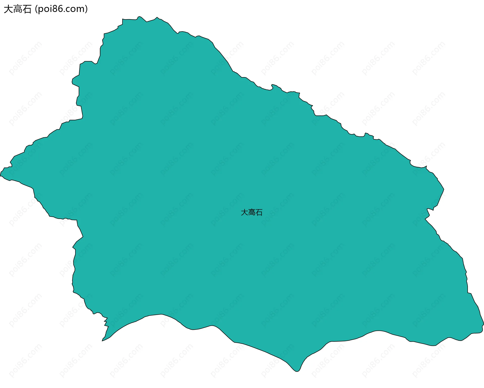 大高石边界地图