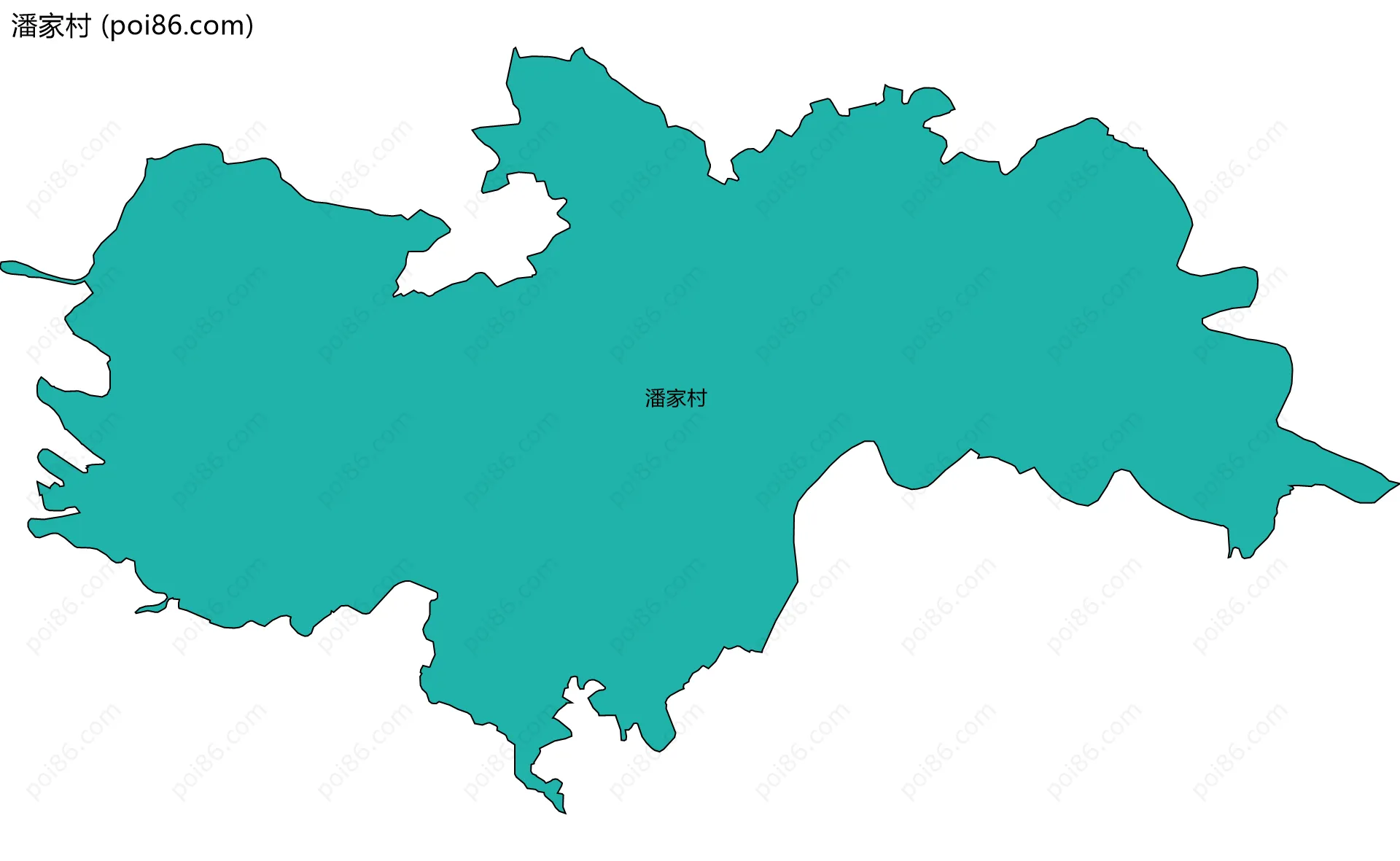 潘家村边界地图