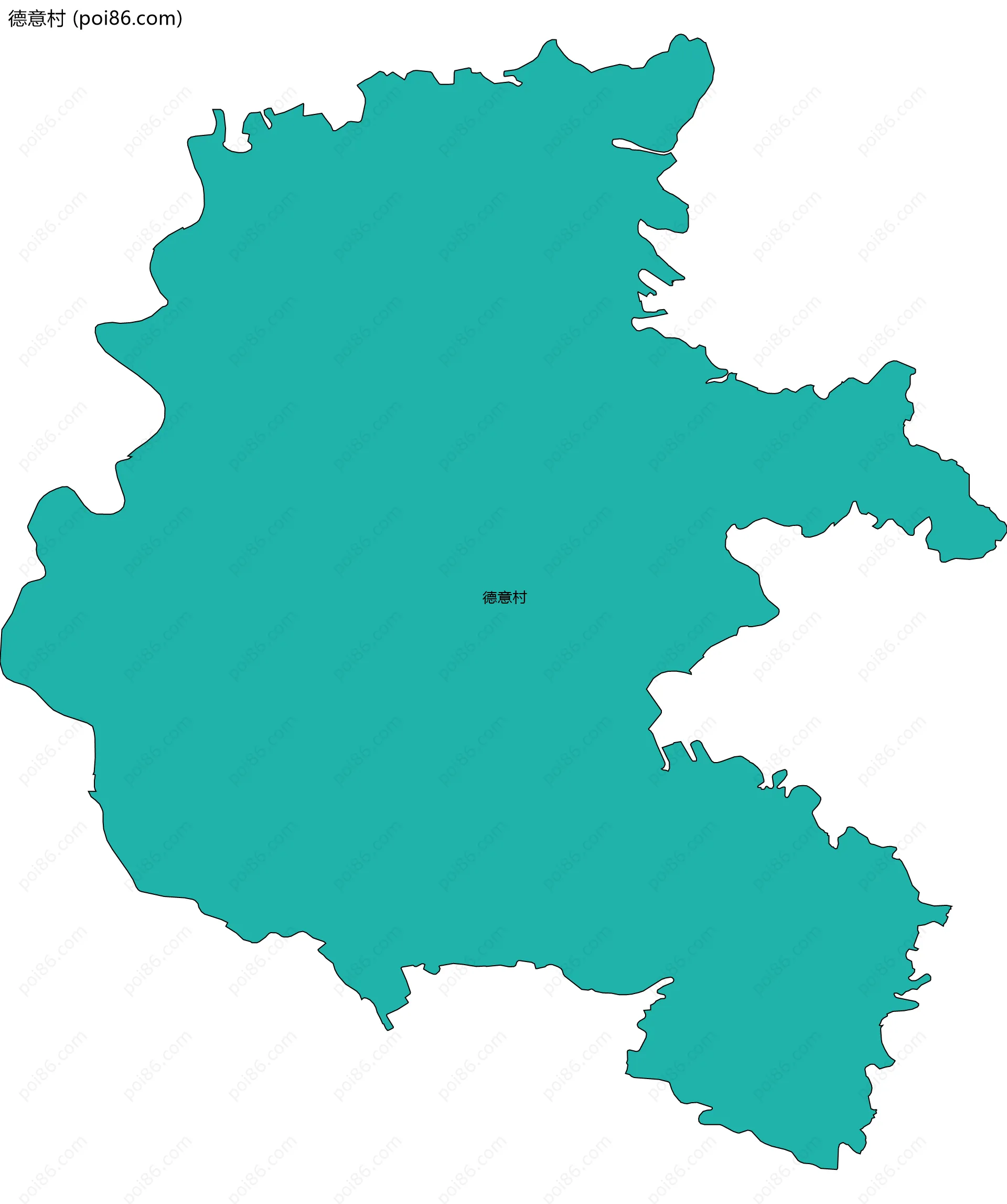 德意村边界地图