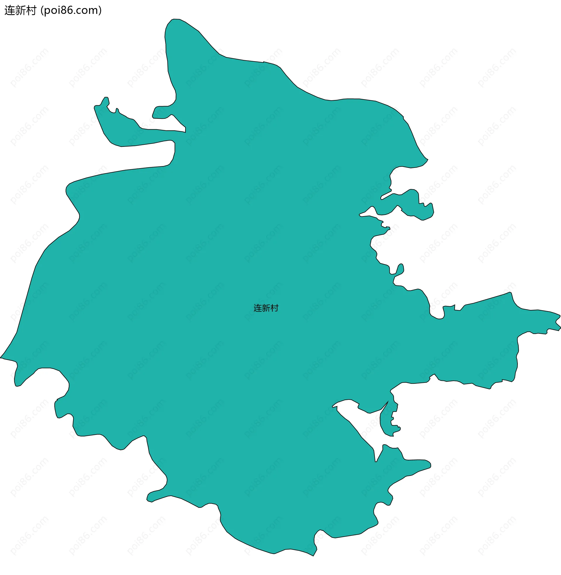 连新村边界地图