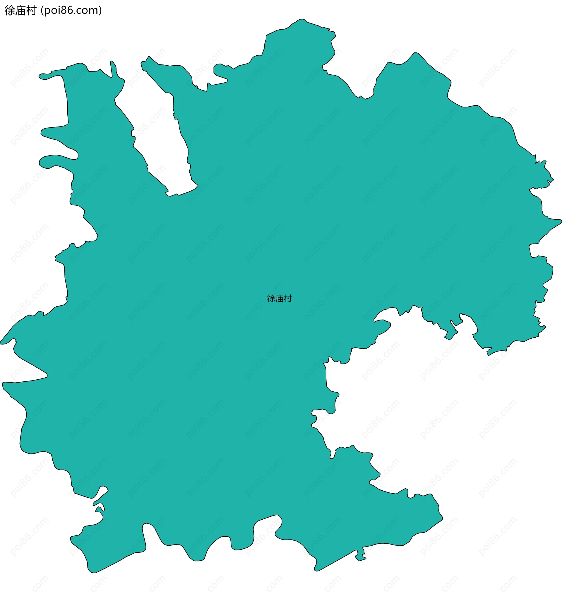 徐庙村边界地图