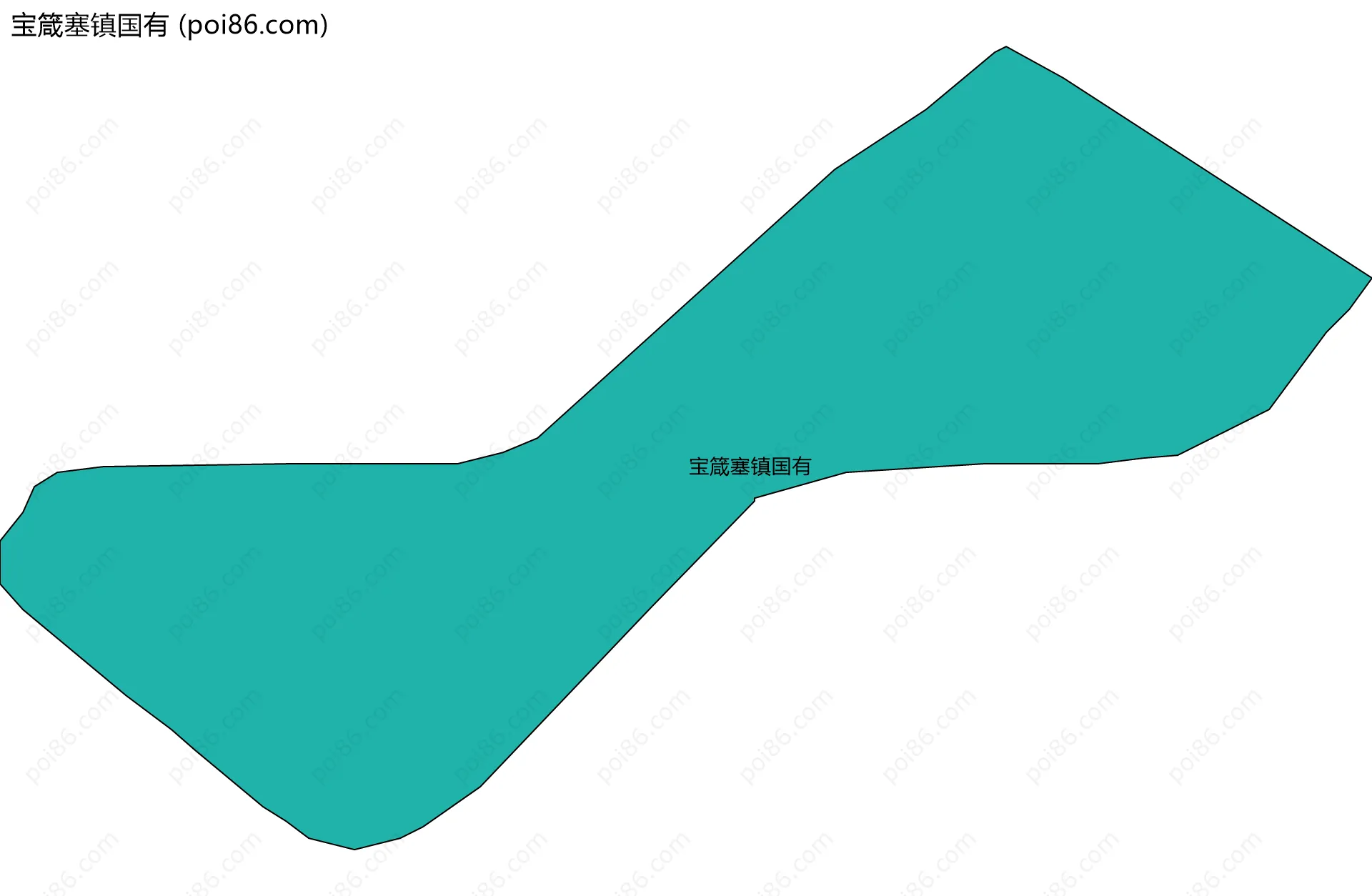 宝箴塞镇国有边界地图