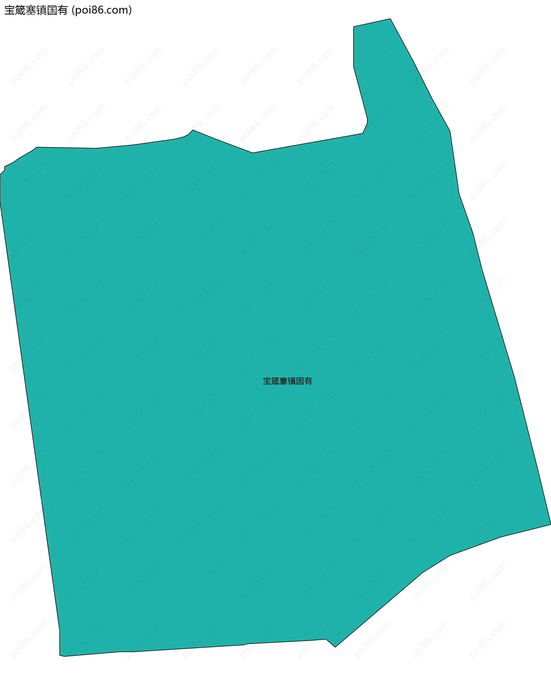 宝箴塞镇国有边界地图