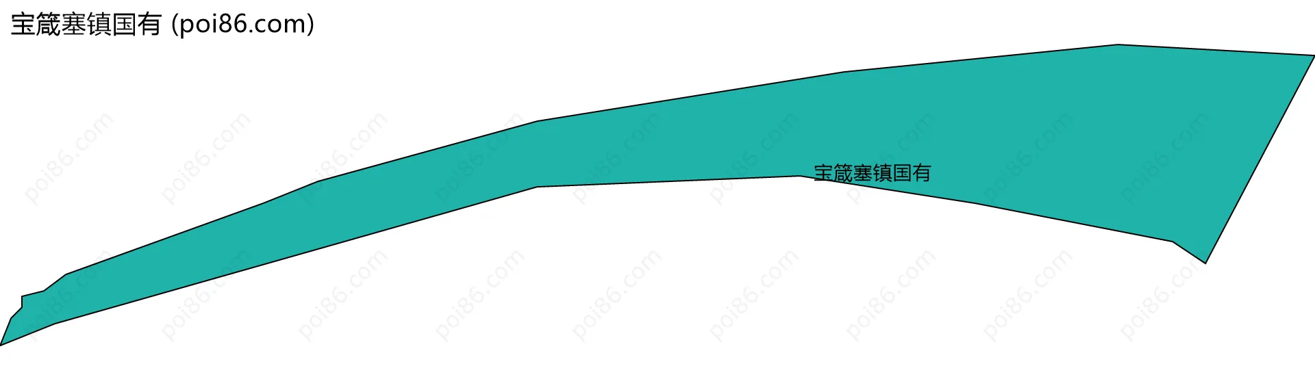 宝箴塞镇国有边界地图