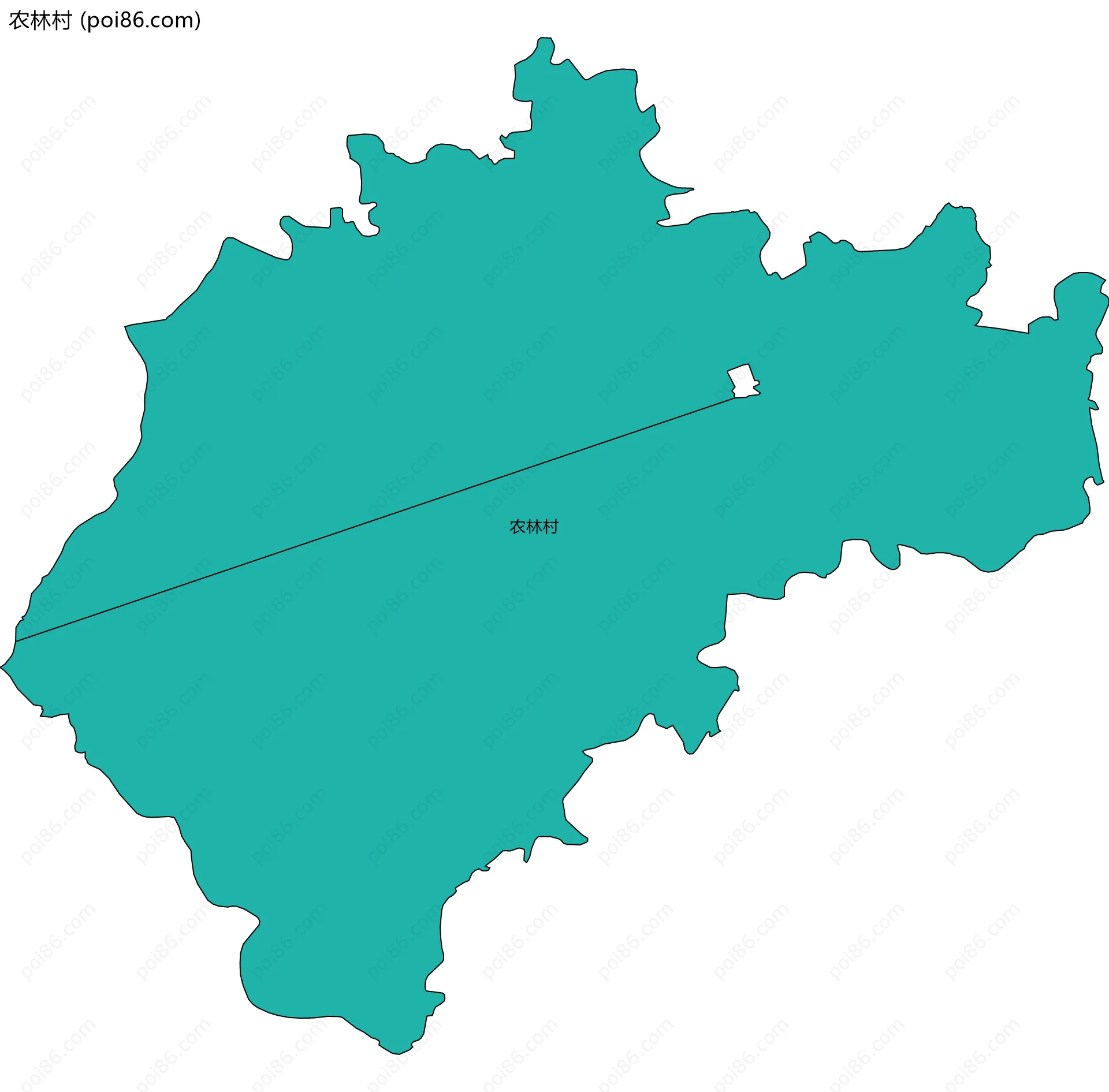农林村边界地图